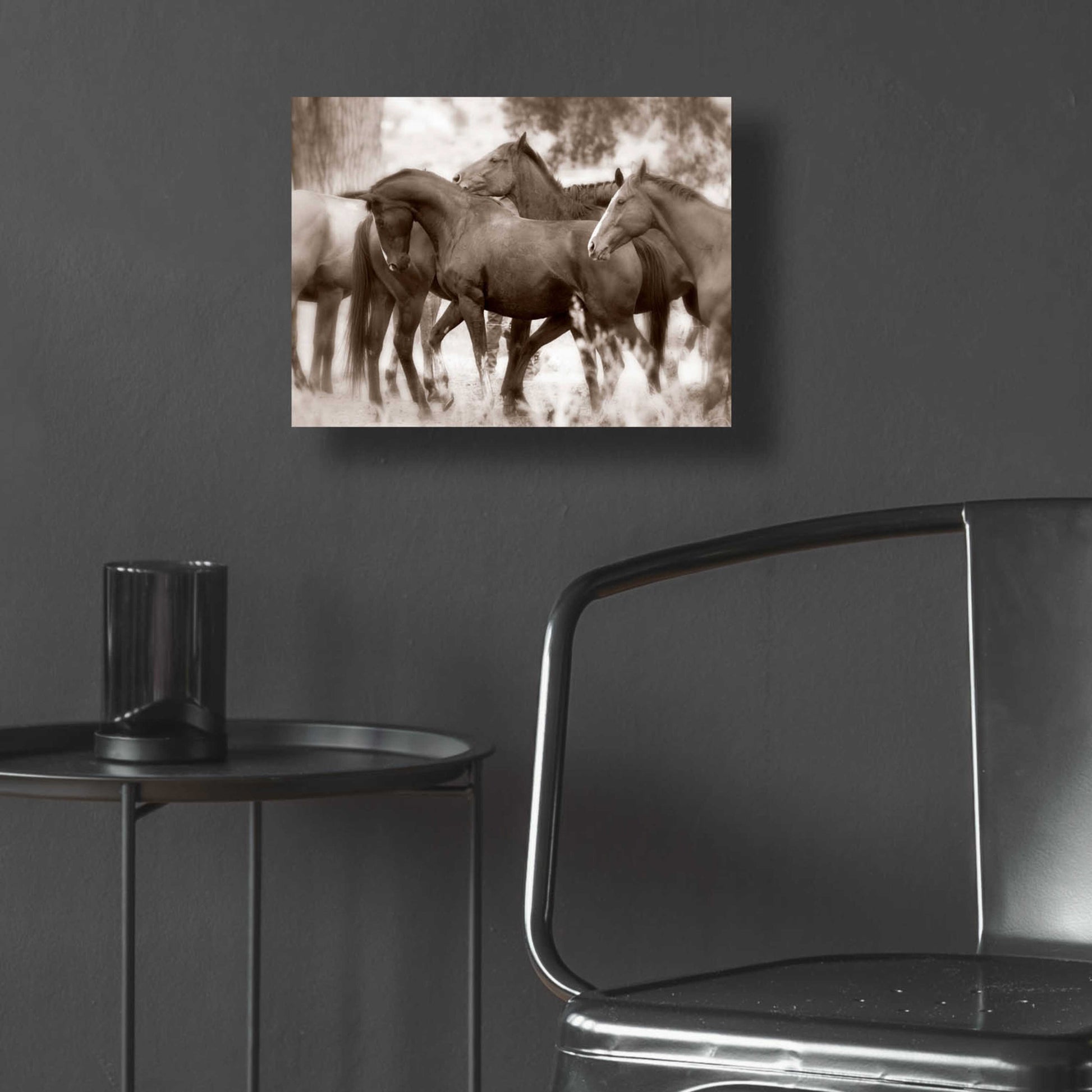 Epic Art 'The Herd' by Lisa Dearing, Acrylic Glass Wall Art,16x12