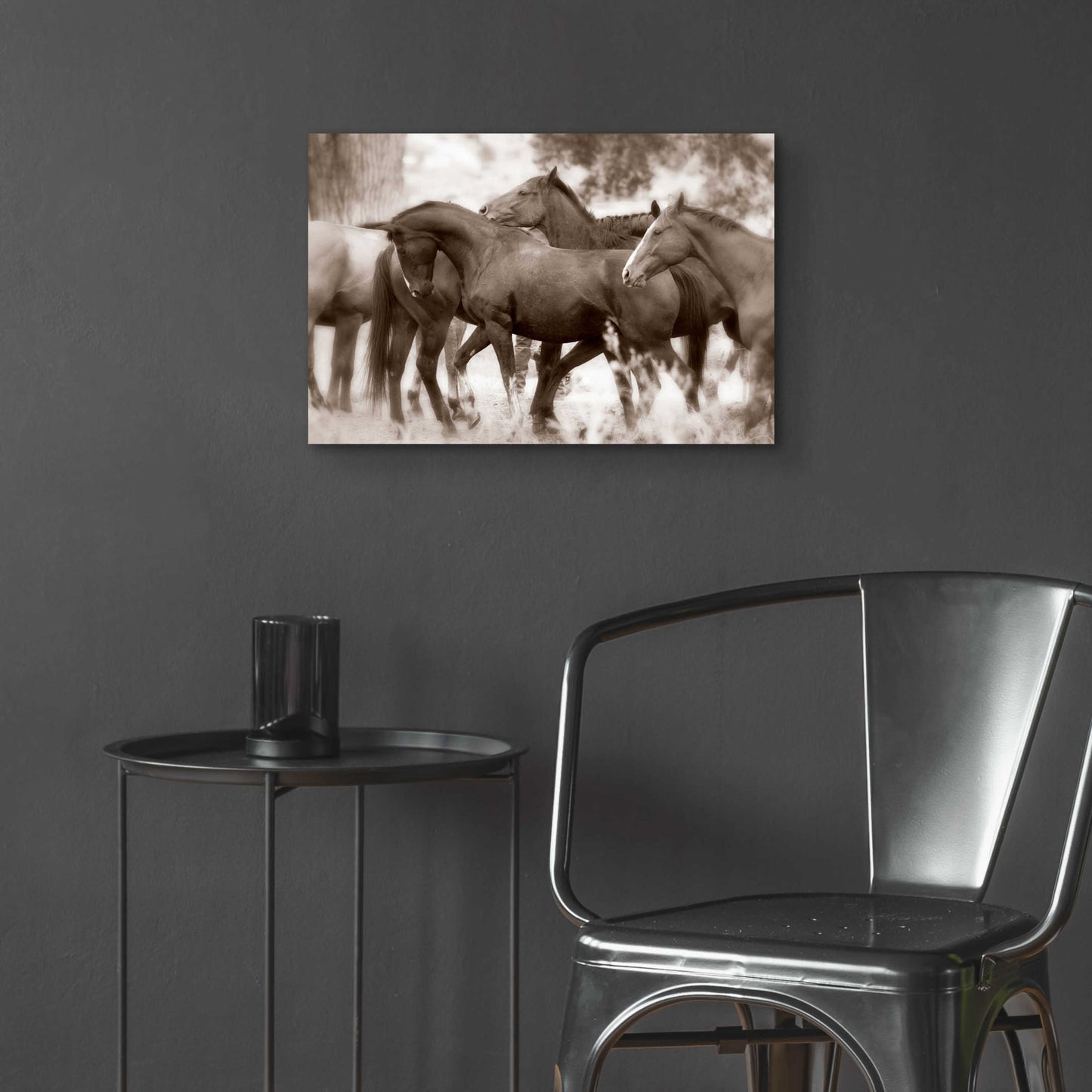 Epic Art 'The Herd' by Lisa Dearing, Acrylic Glass Wall Art,24x16