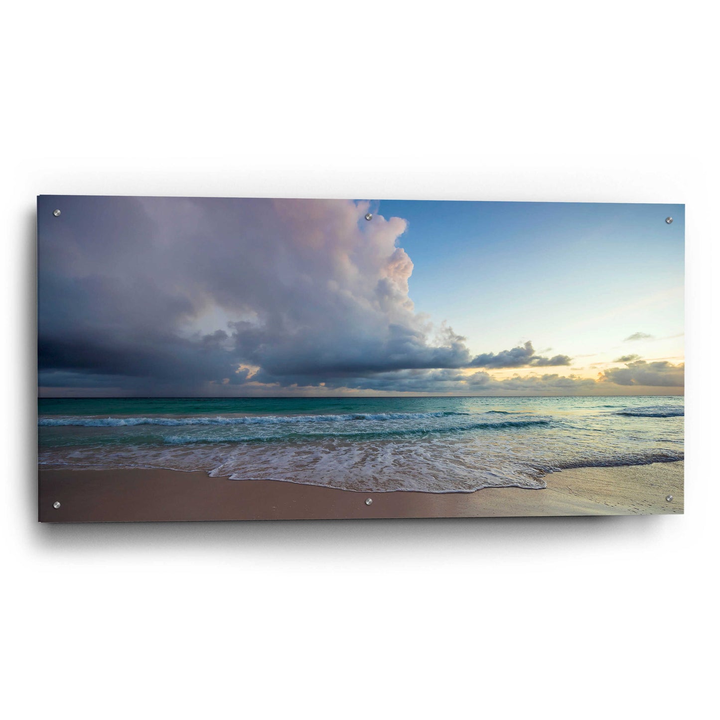 Epic Art 'First Sunset in Paradise' by Lizzy Davis, Acrylic Glass Wall Art,48x24