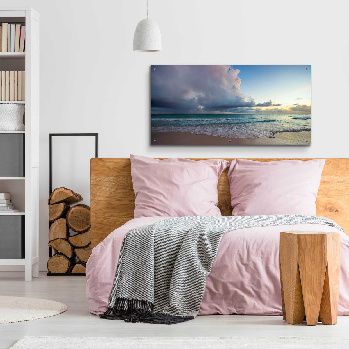 Epic Art 'First Sunset in Paradise' by Lizzy Davis, Acrylic Glass Wall Art,48x24
