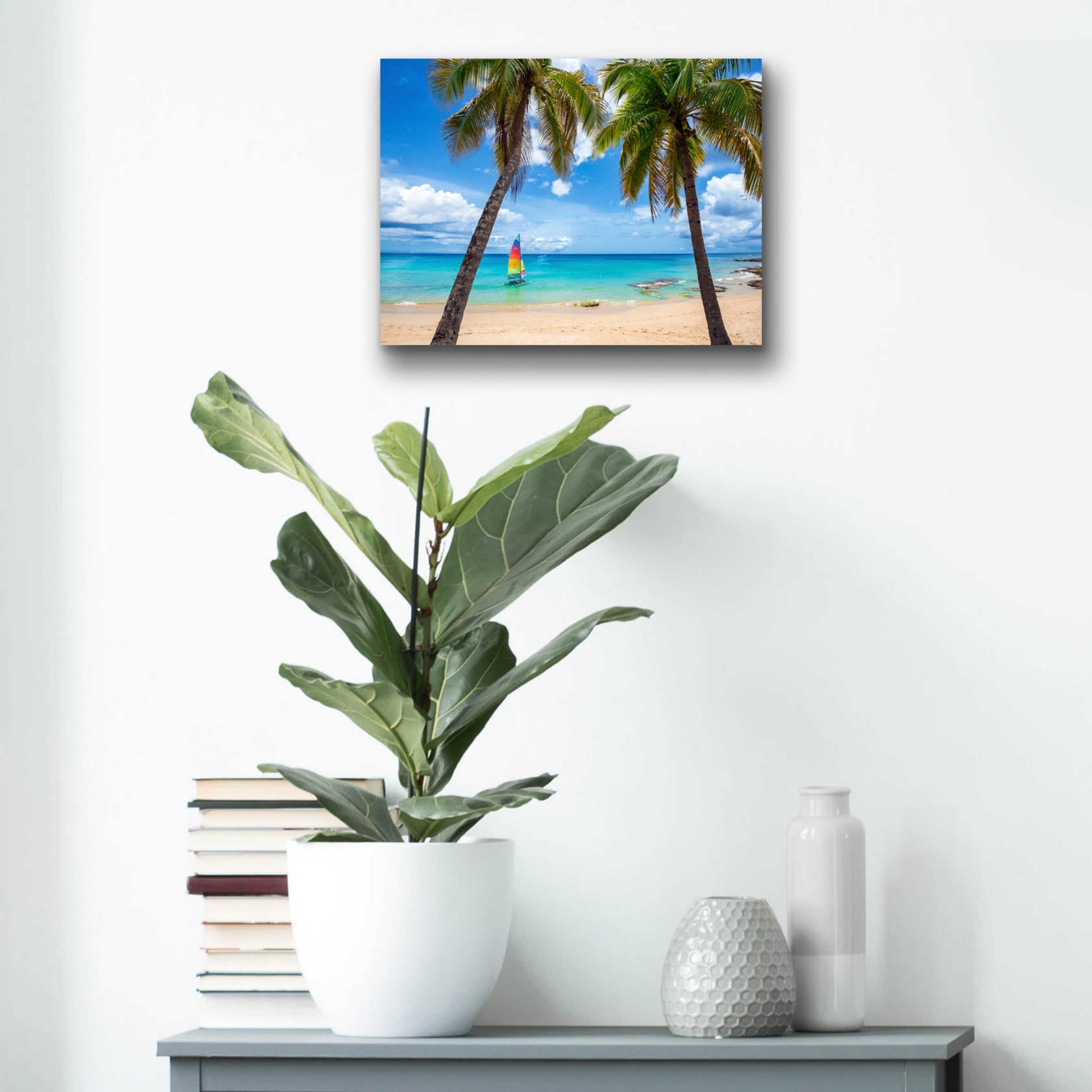 Epic Art 'Postcard From Paradise' by Lizzy Davis, Acrylic Glass Wall Art,16x12