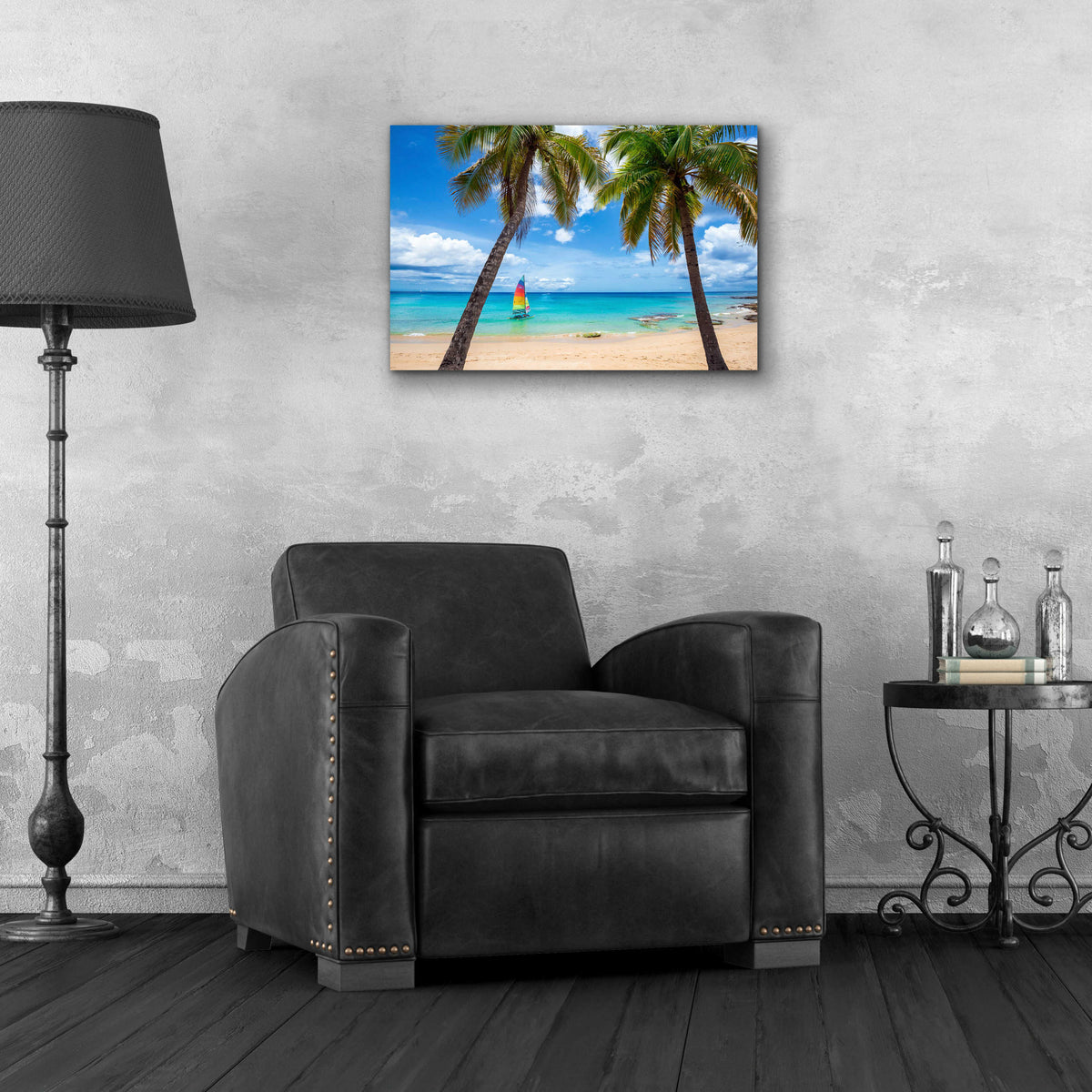 Epic Art 'Postcard From Paradise' by Lizzy Davis, Acrylic Glass Wall Art,24x16