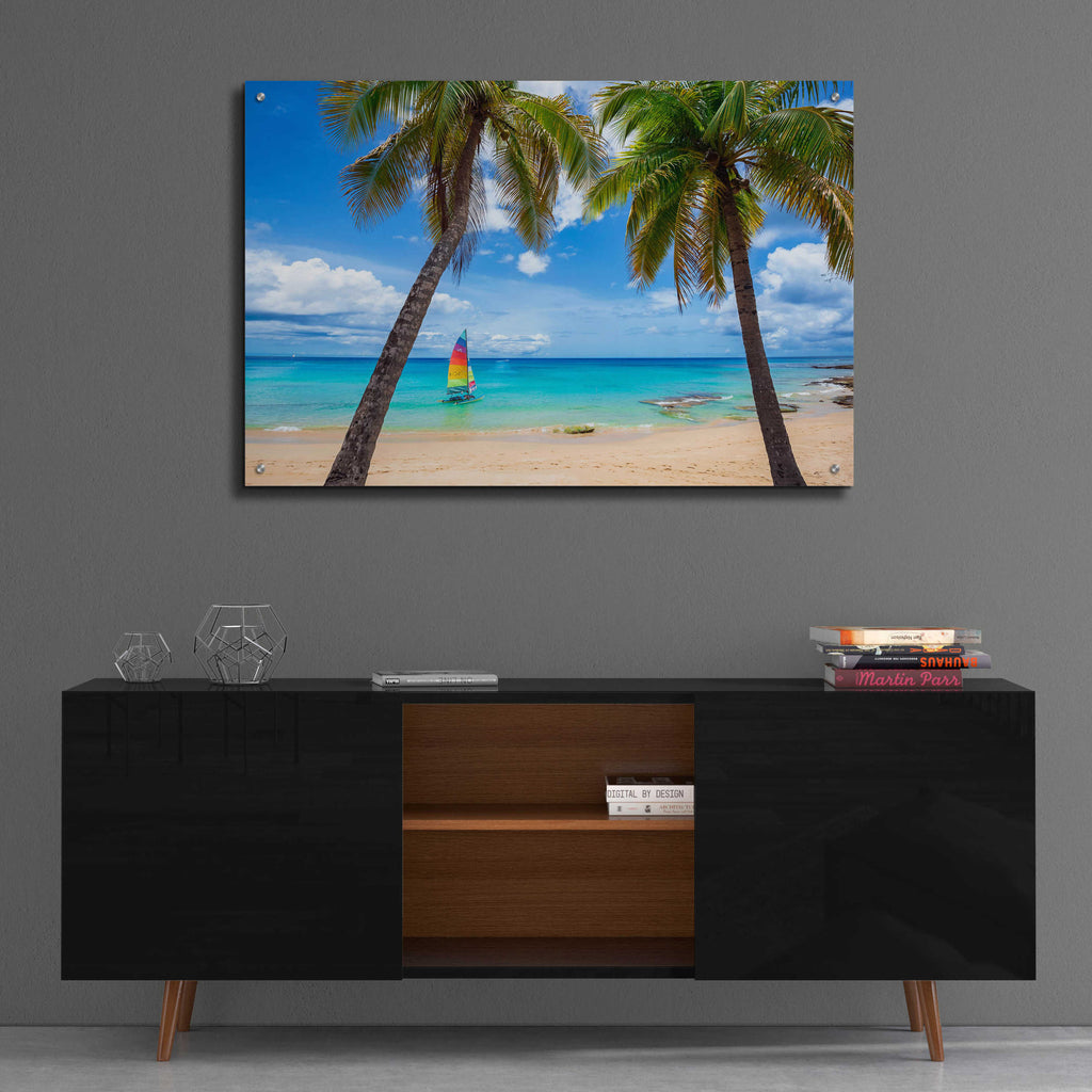 Epic Art 'Postcard From Paradise' by Lizzy Davis, Acrylic Glass Wall Art,36x24