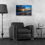 Epic Art 'Sunrise Over Miami Beach' by Lizzy Davis, Acrylic Glass Wall Art,24x16