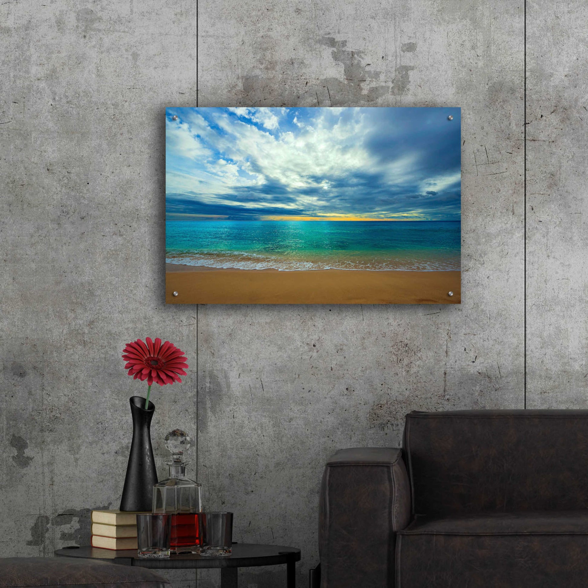 Epic Art 'The Last Light' by Lizzy Davis, Acrylic Glass Wall Art,36x24