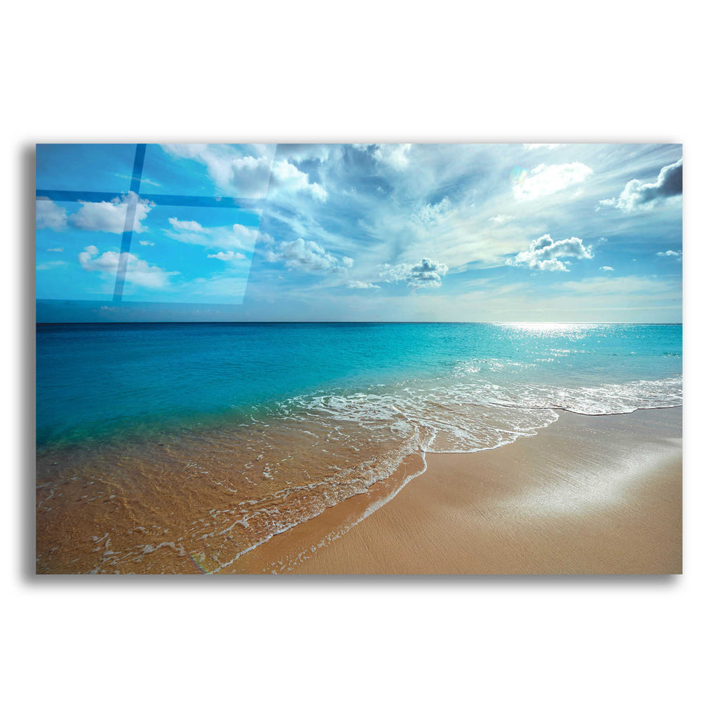 Epic Art 'Turquoise Tranquility' by Lizzy Davis, Acrylic Glass Wall Art