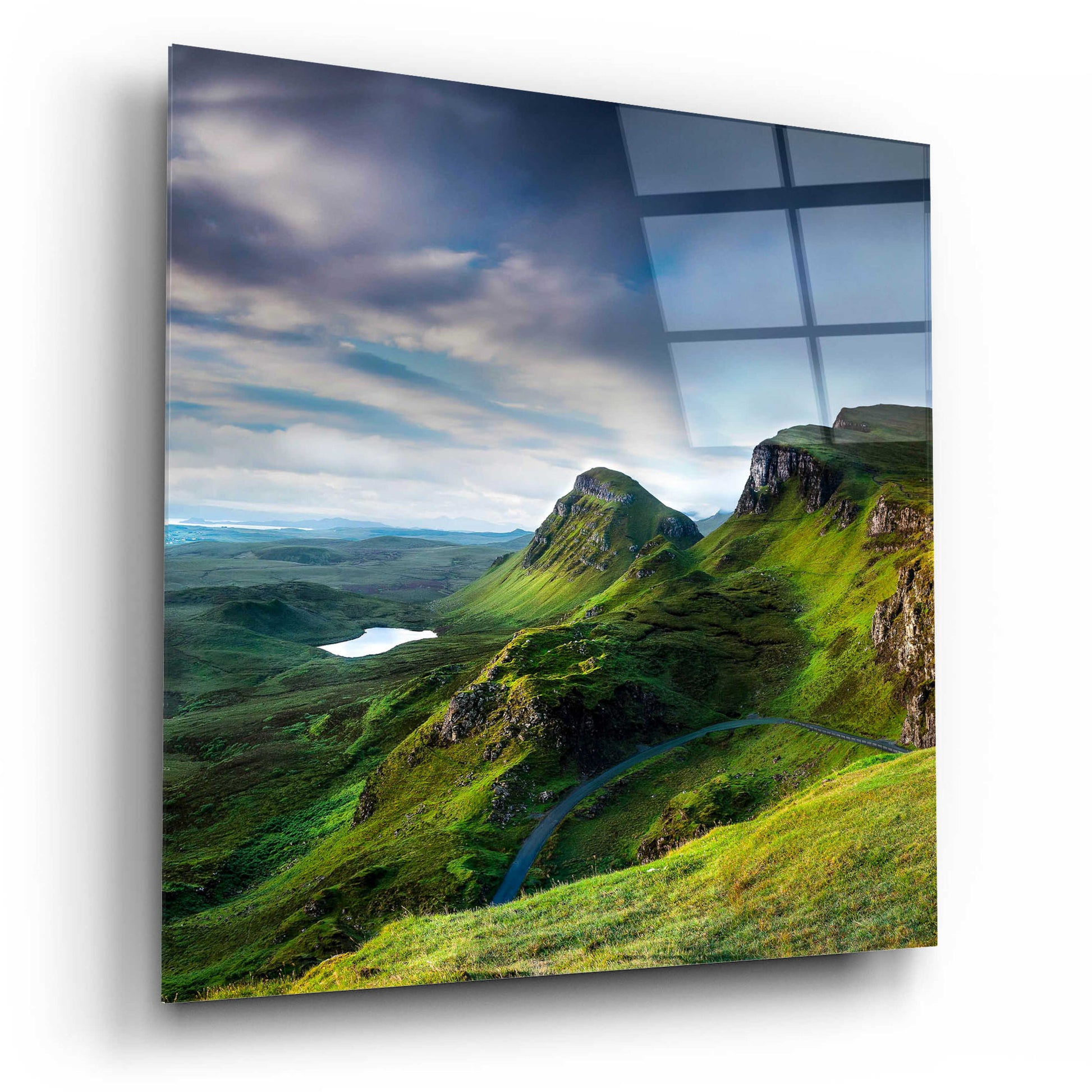 Epic Art 'Summer on the Quiraing' by Lynne Douglas, Acrylic Glass Wall Art,12x12