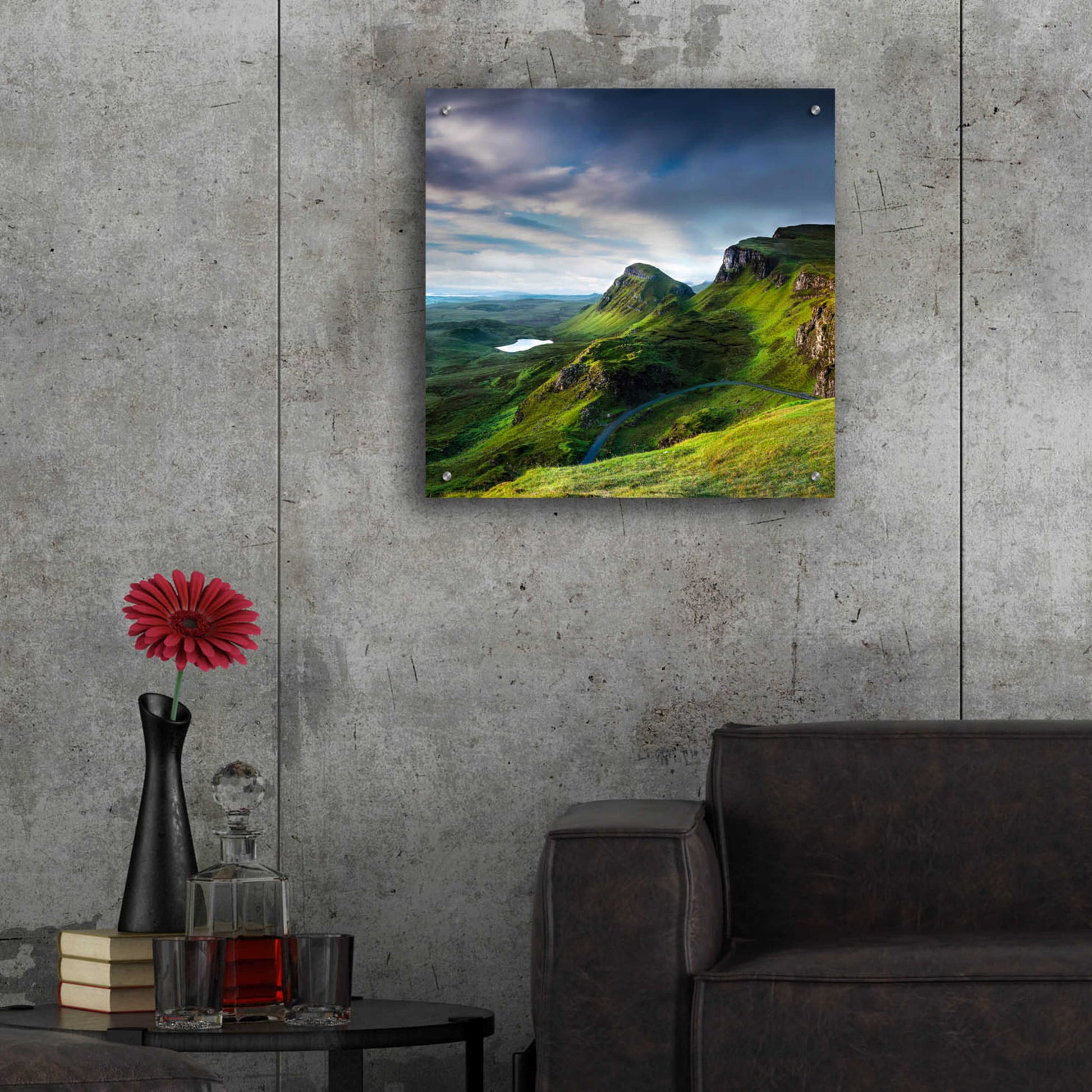 Epic Art 'Summer on the Quiraing' by Lynne Douglas, Acrylic Glass Wall Art,24x24