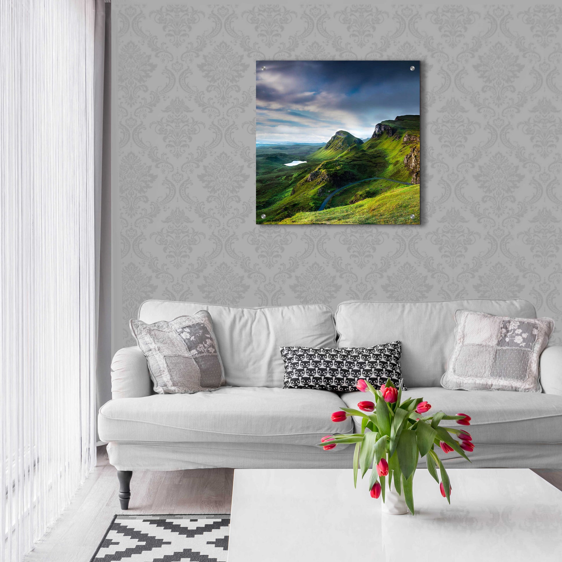 Epic Art 'Summer on the Quiraing' by Lynne Douglas, Acrylic Glass Wall Art,24x24