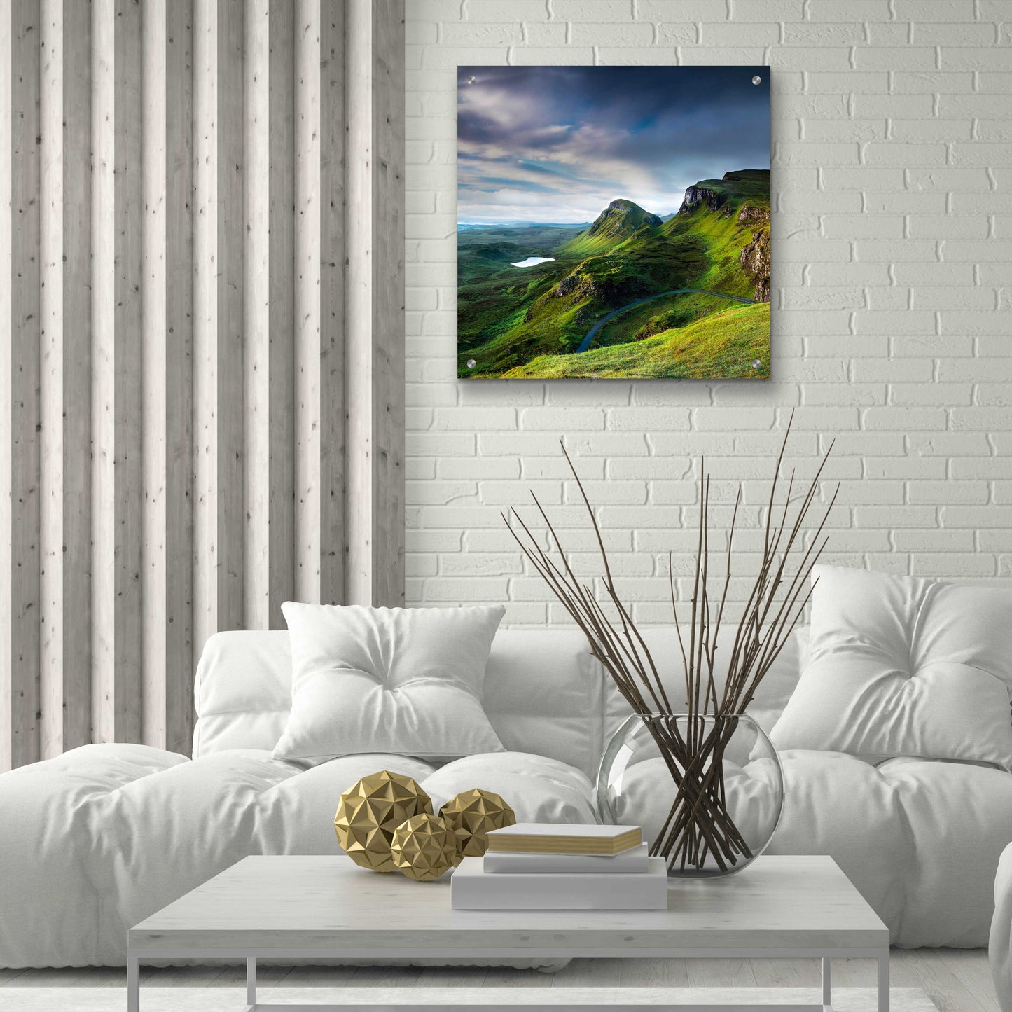 Epic Art 'Summer on the Quiraing' by Lynne Douglas, Acrylic Glass Wall Art,24x24