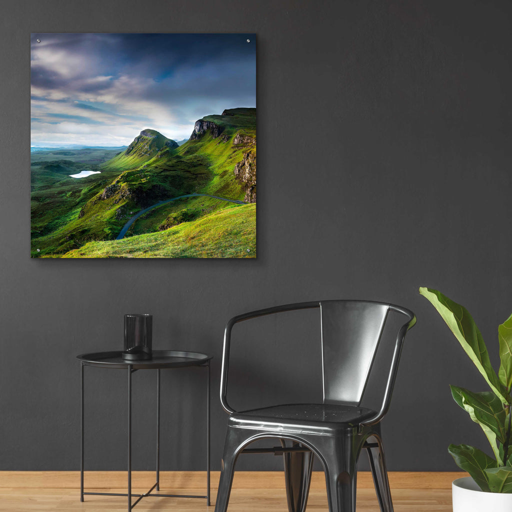 Epic Art 'Summer on the Quiraing' by Lynne Douglas, Acrylic Glass Wall Art,36x36