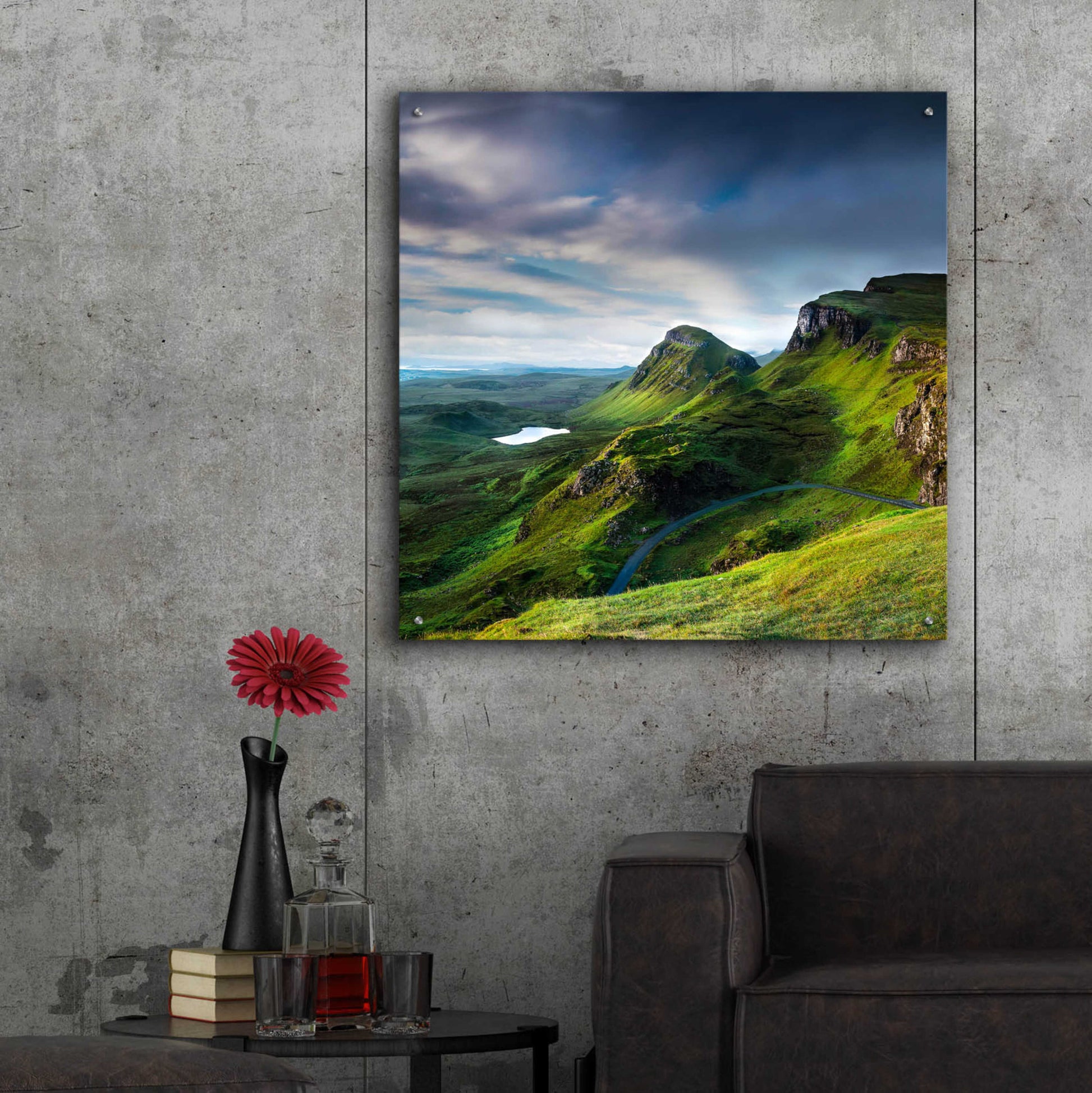 Epic Art 'Summer on the Quiraing' by Lynne Douglas, Acrylic Glass Wall Art,36x36