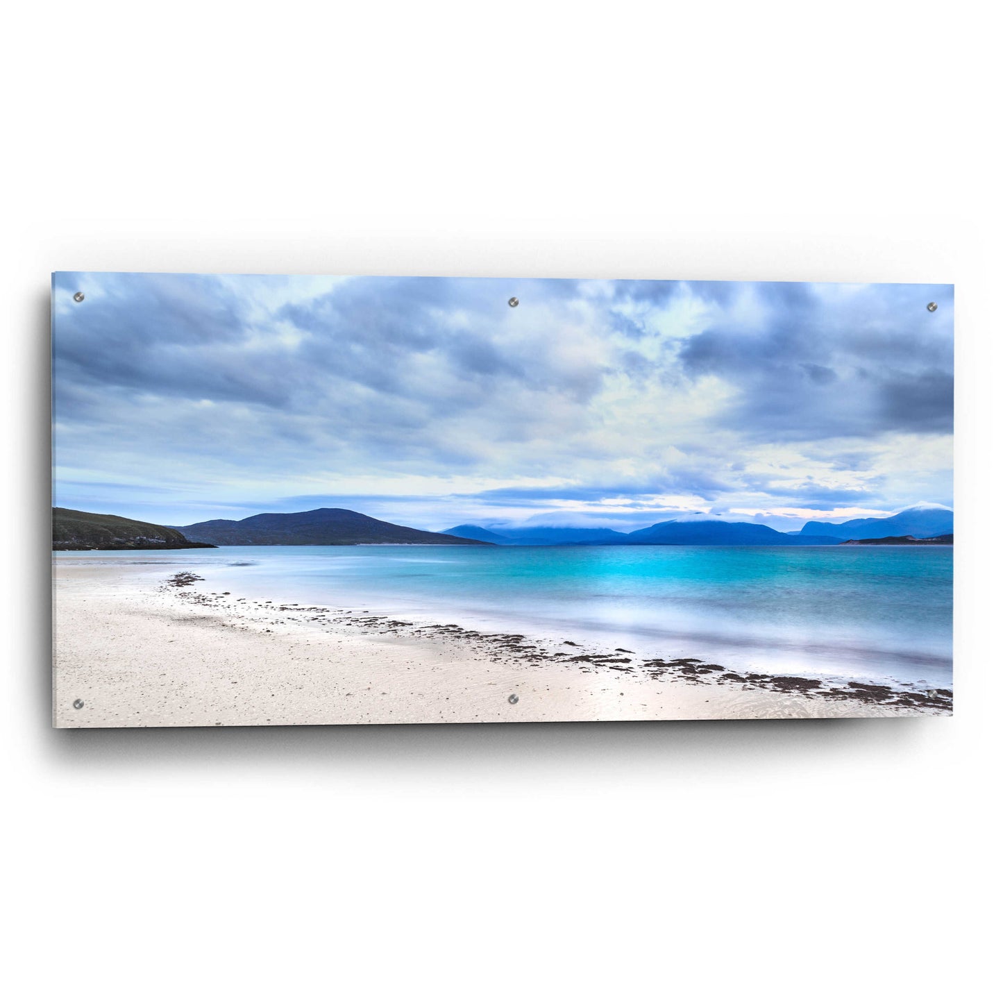 Epic Art 'Taransay Teal' by Lynne Douglas, Acrylic Glass Wall Art,48x24