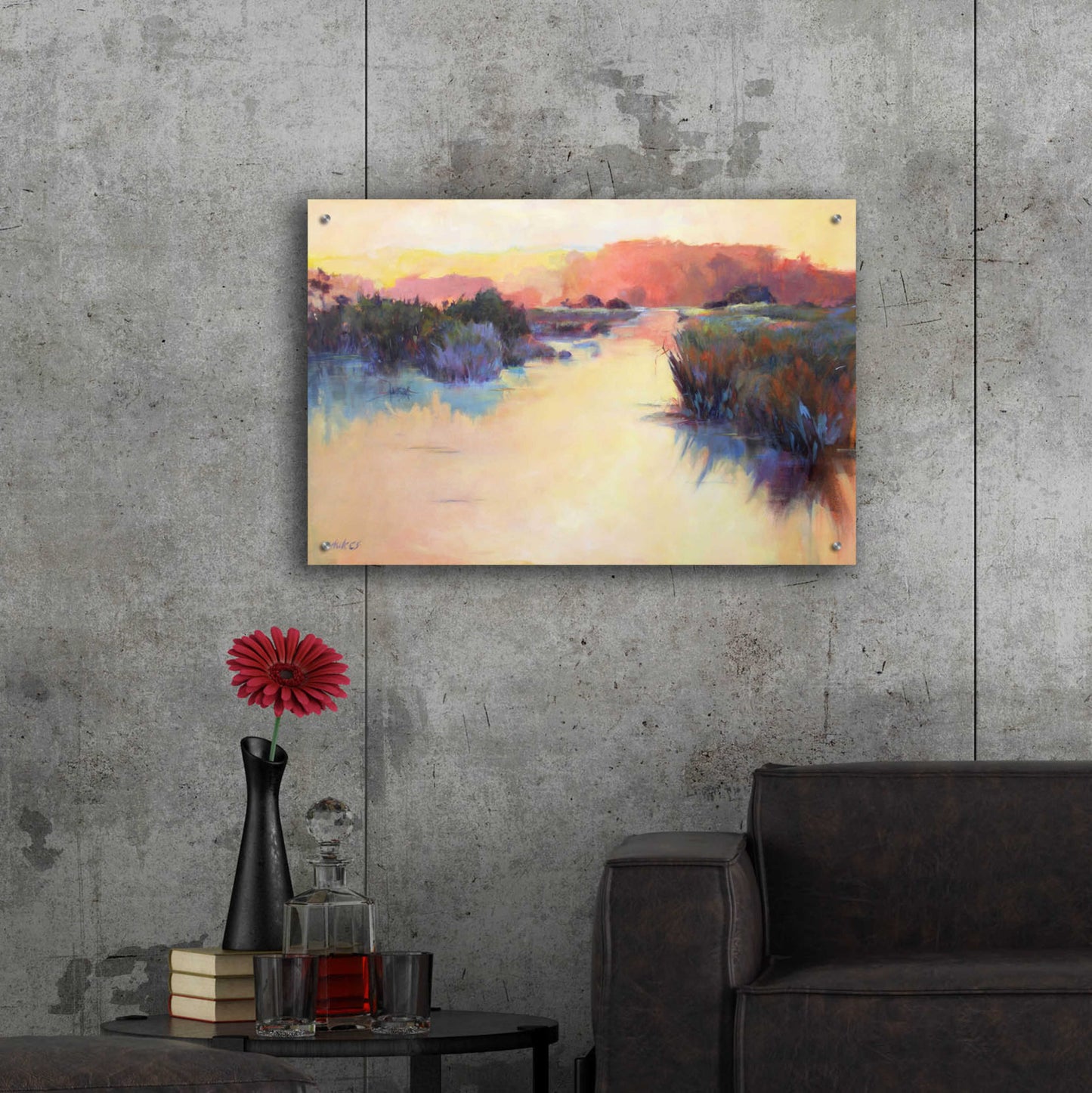 Epic Art 'A Warm Resonance' by Madeline Dukes, Acrylic Glass Wall Art,36x24