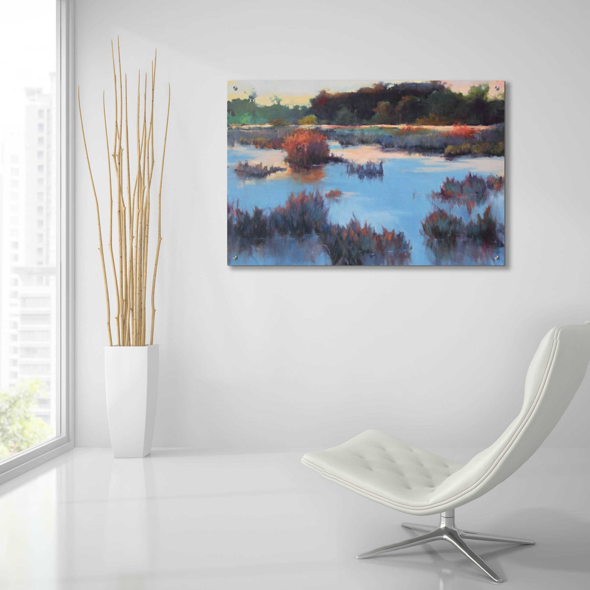 Epic Art 'Ace Basin Creek' by Madeline Dukes, Acrylic Glass Wall Art,36x24