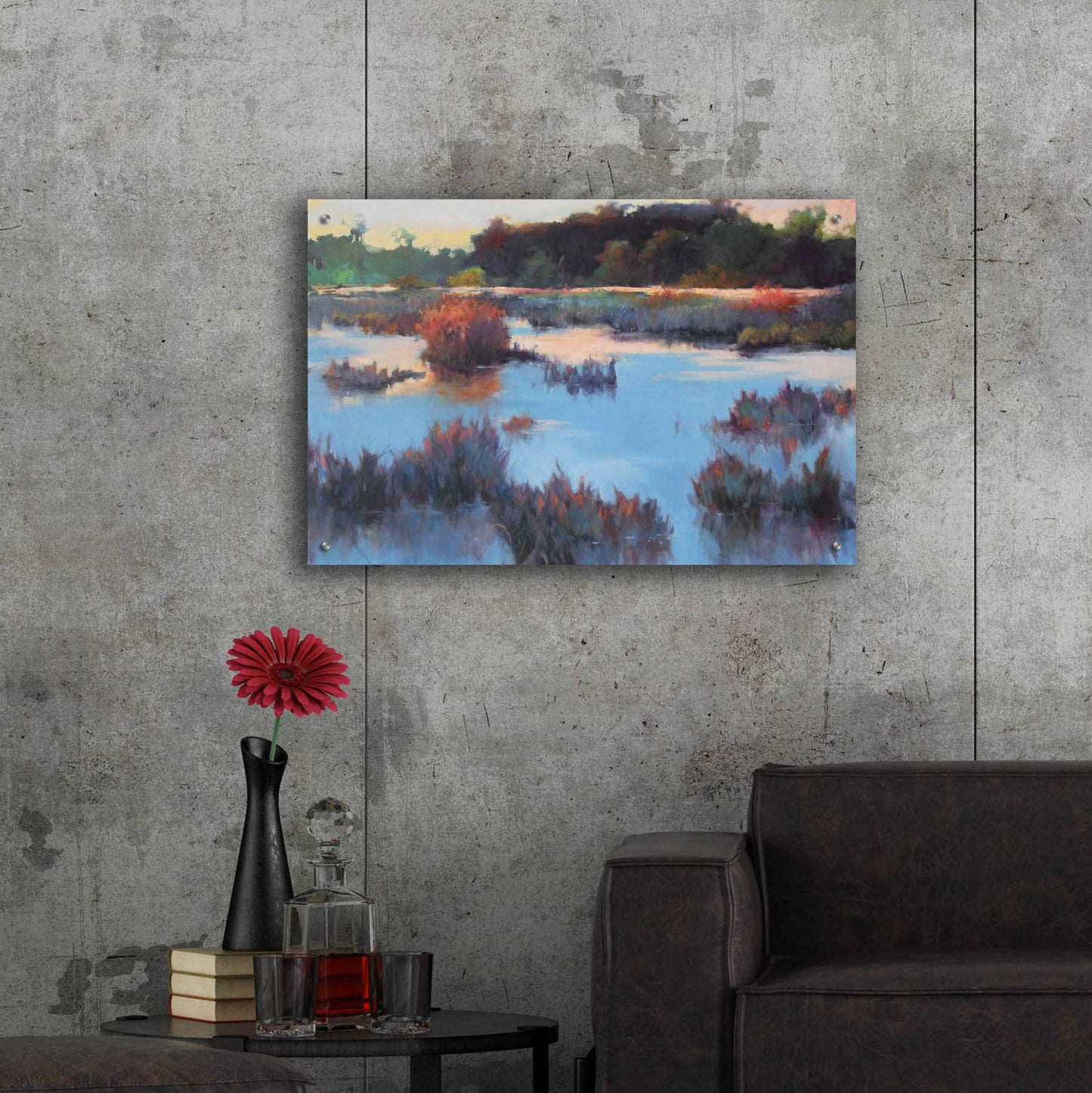 Epic Art 'Ace Basin Creek' by Madeline Dukes, Acrylic Glass Wall Art,36x24