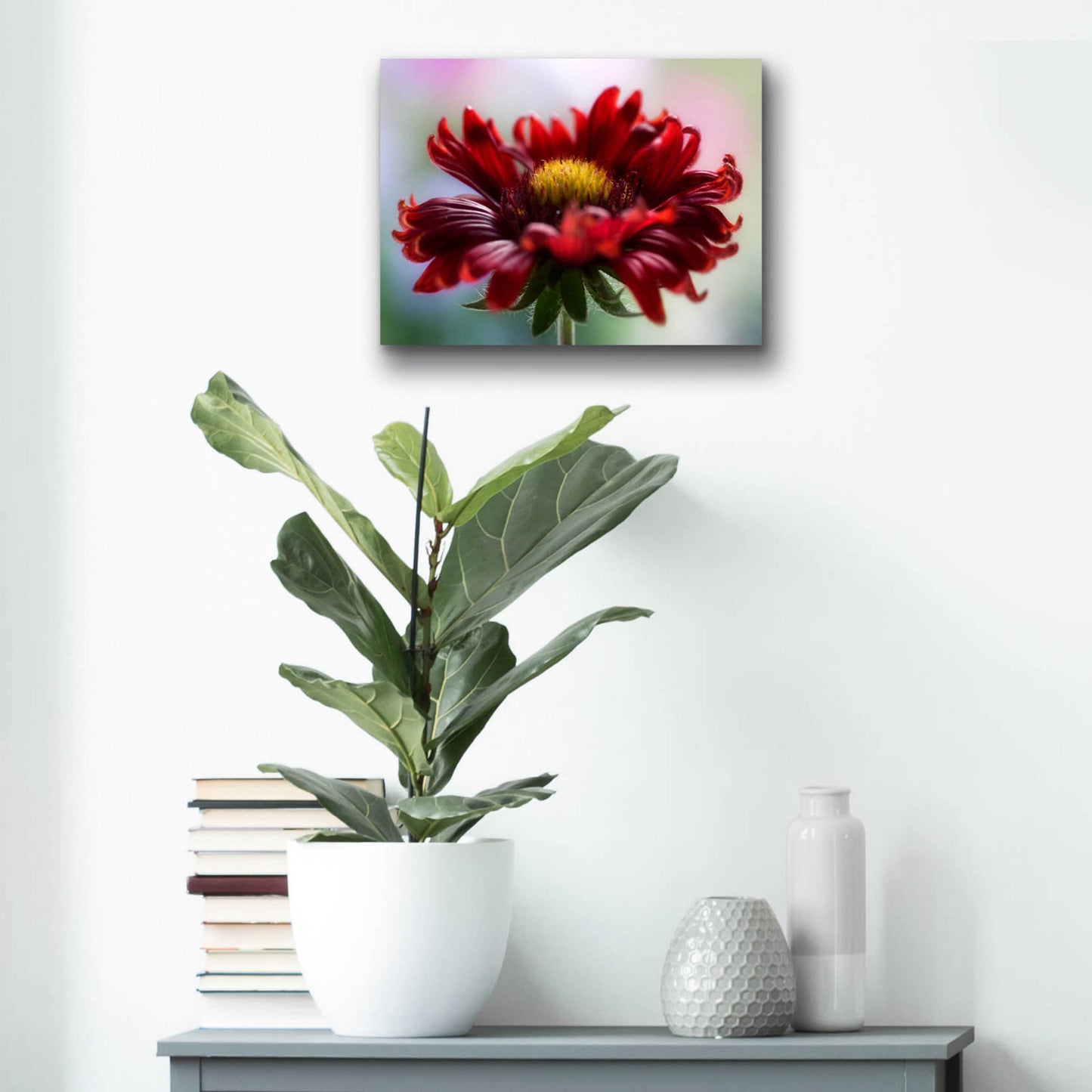 Epic Art 'Flame' by Mandy Disher, Acrylic Glass Wall Art,16x12