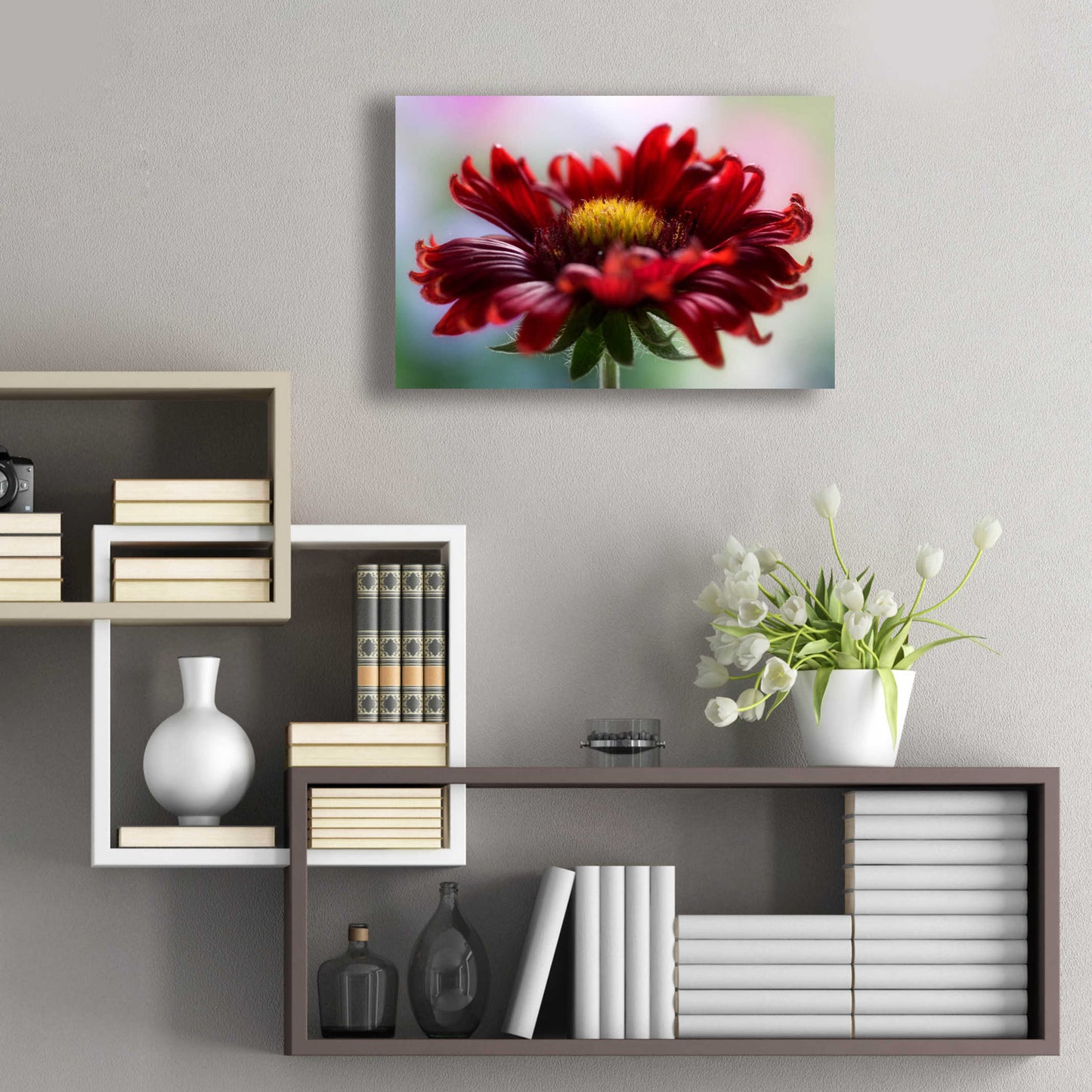 Epic Art 'Flame' by Mandy Disher, Acrylic Glass Wall Art,24x16