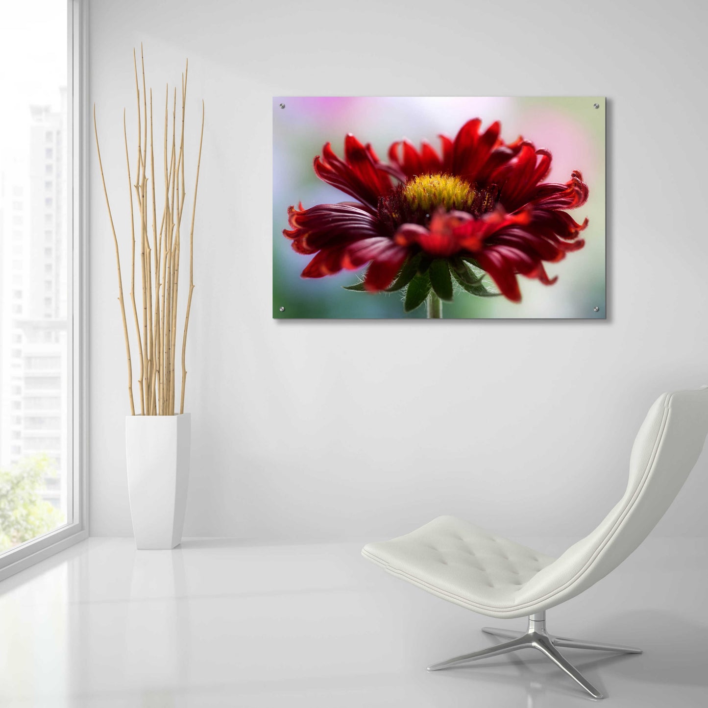 Epic Art 'Flame' by Mandy Disher, Acrylic Glass Wall Art,36x24