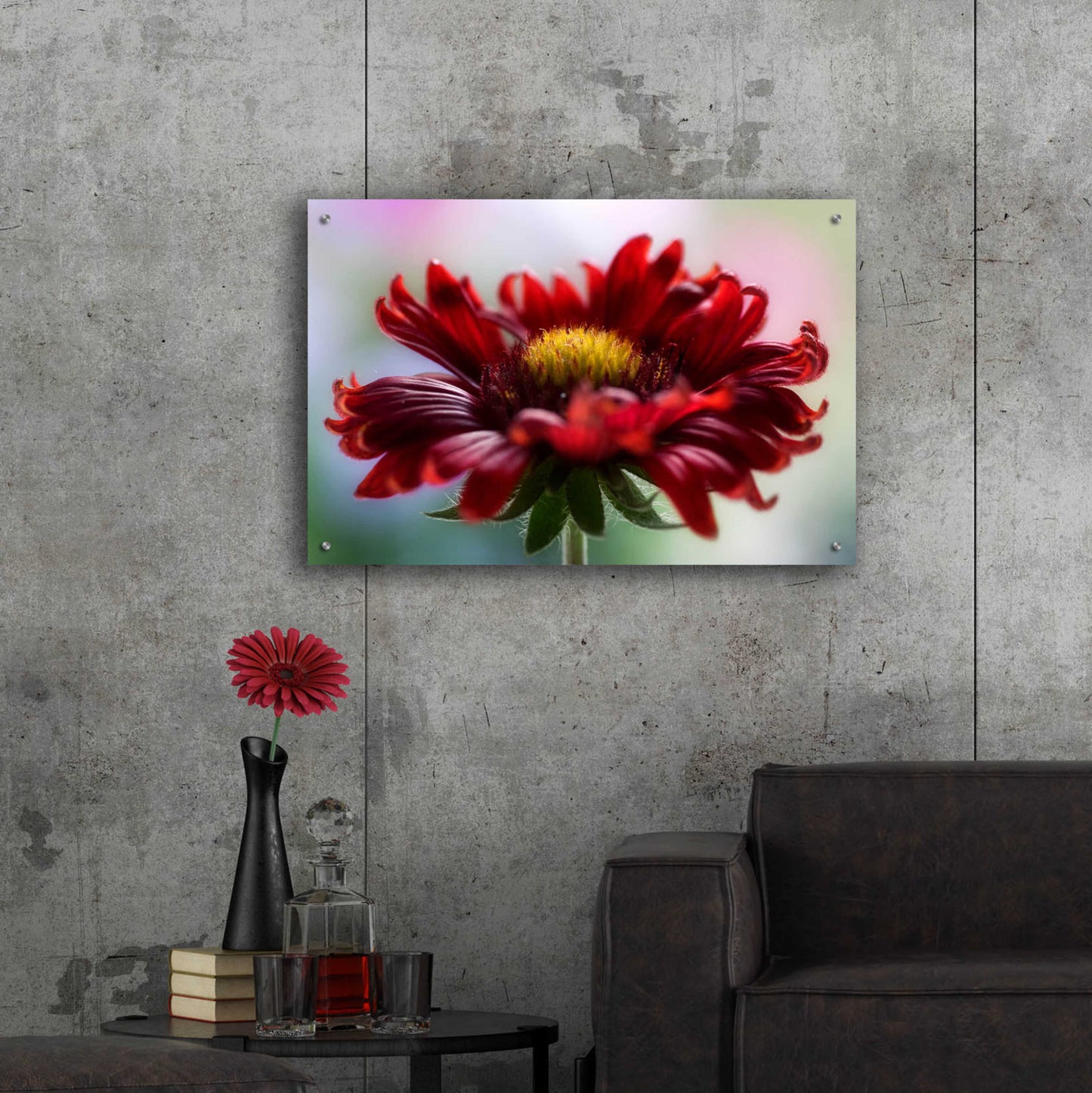 Epic Art 'Flame' by Mandy Disher, Acrylic Glass Wall Art,36x24