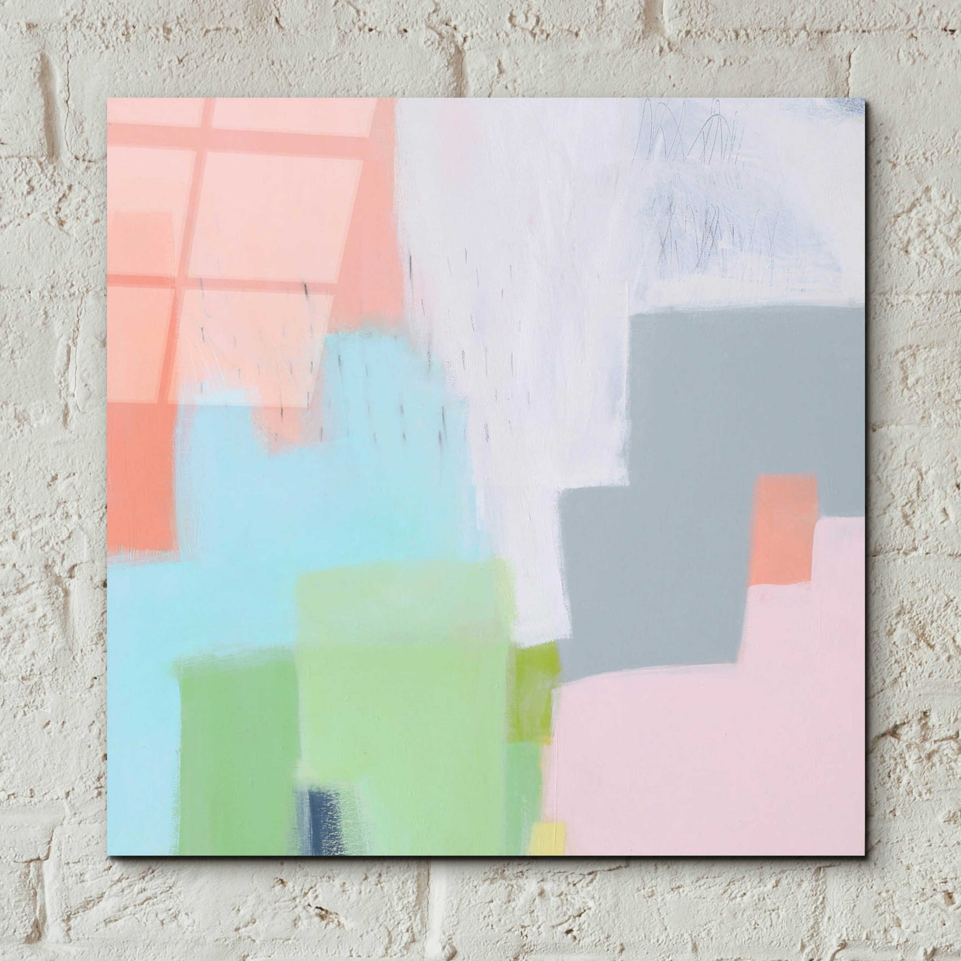 Epic Art 'Persica' by Melissa Donoho, Acrylic Glass Wall Art,12x12