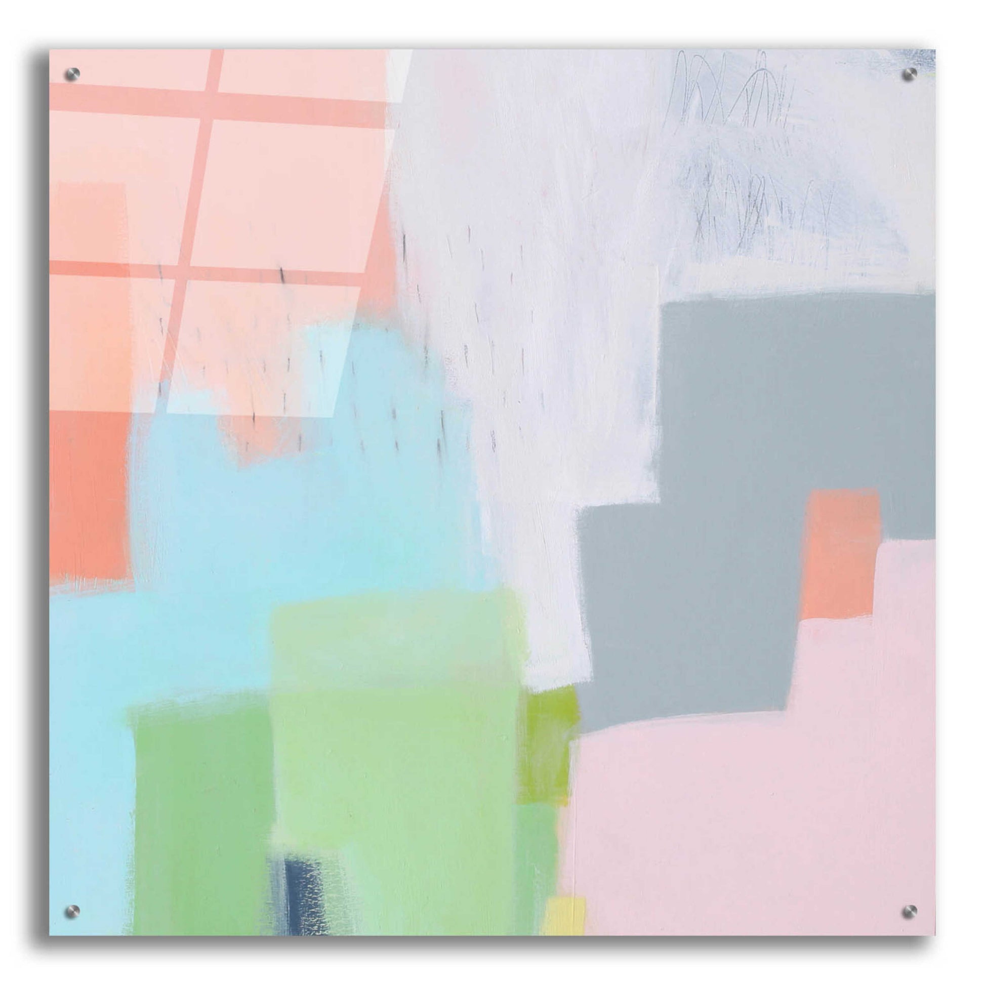 Epic Art 'Persica' by Melissa Donoho, Acrylic Glass Wall Art,36x36