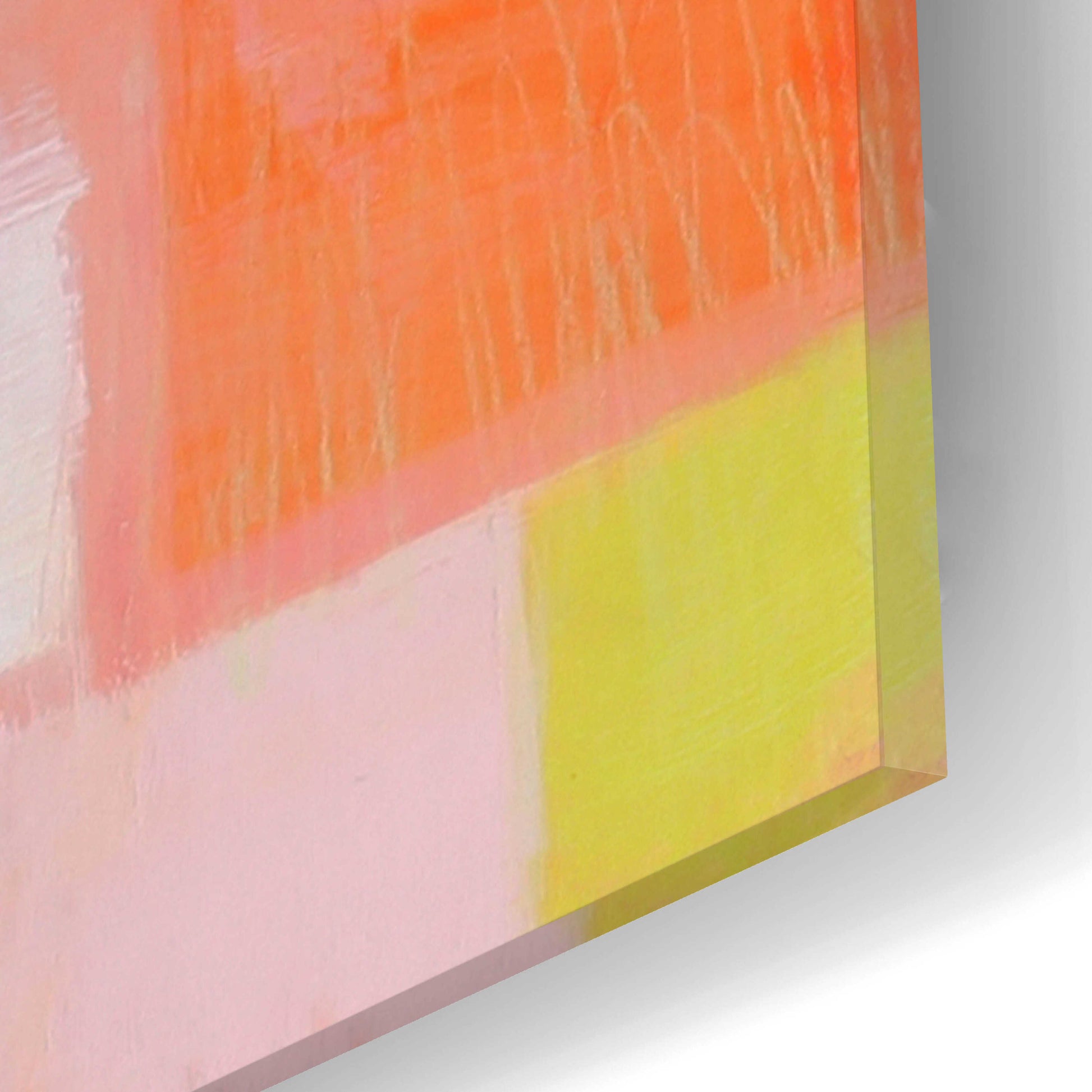 Epic Art 'Pink Squares' by Melissa Donoho, Acrylic Glass Wall Art,12x12