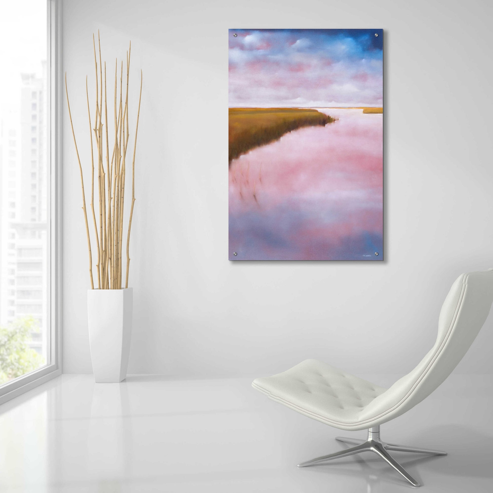 Epic Art 'Lowlands' by Michael A. Diliberto, Acrylic Glass Wall Art,24x36