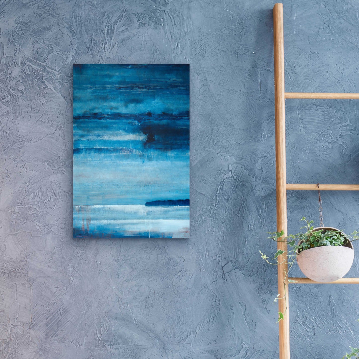 Epic Art 'Ocean Blue' by Michael A. Diliberto, Acrylic Glass Wall Art,16x24