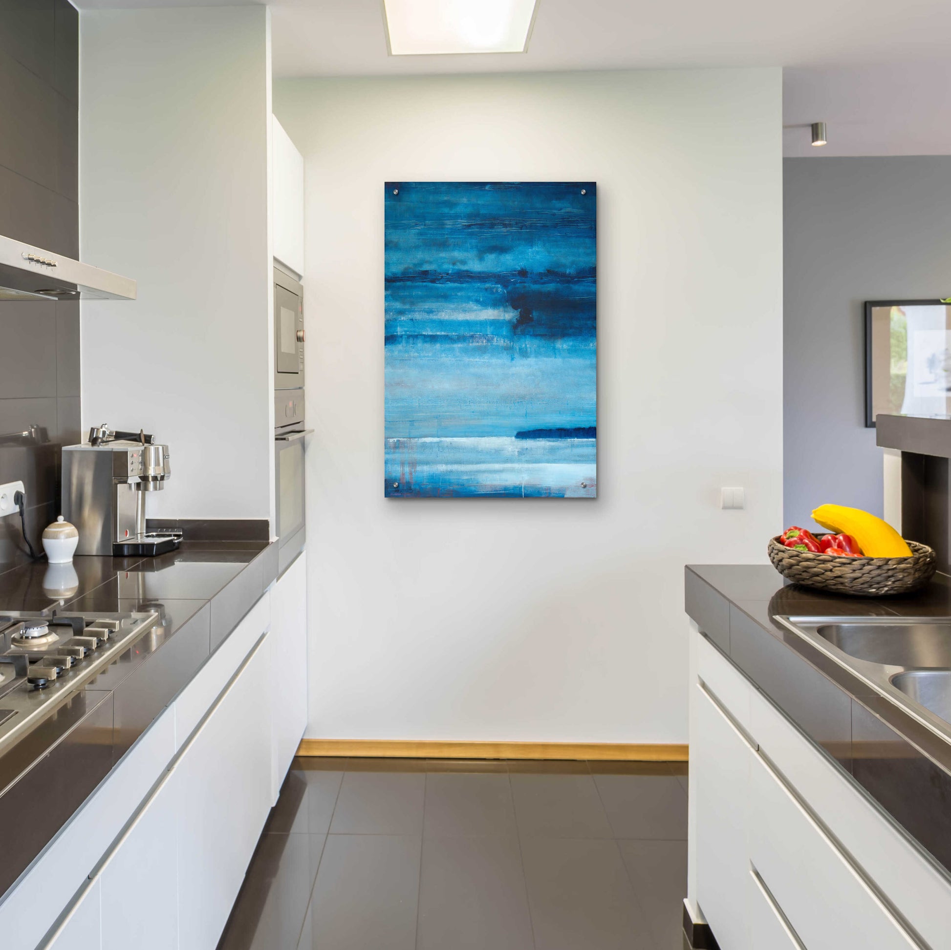 Epic Art 'Ocean Blue' by Michael A. Diliberto, Acrylic Glass Wall Art,24x36