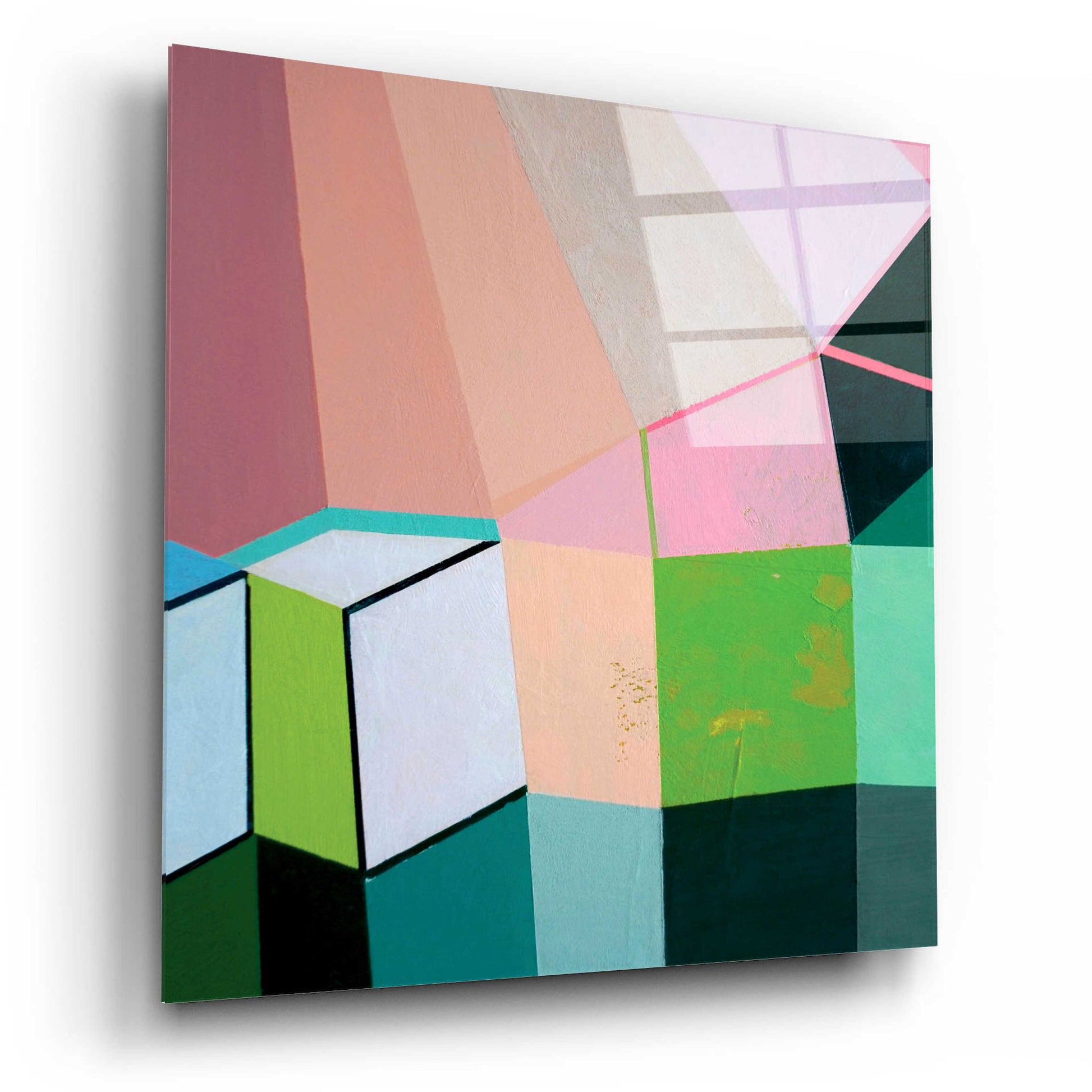 Epic Art 'Angles No. 1' by Naomi Taitz Duffy, Acrylic Glass Wall Art,12x12