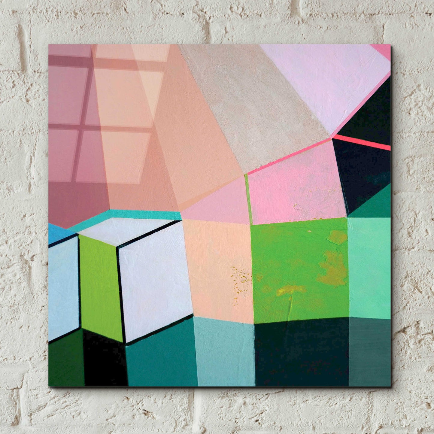 Epic Art 'Angles No. 1' by Naomi Taitz Duffy, Acrylic Glass Wall Art,12x12