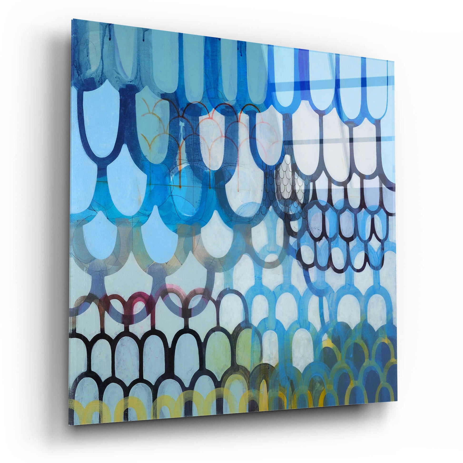 Epic Art 'Undulations' by Naomi Taitz Duffy, Acrylic Glass Wall Art,12x12