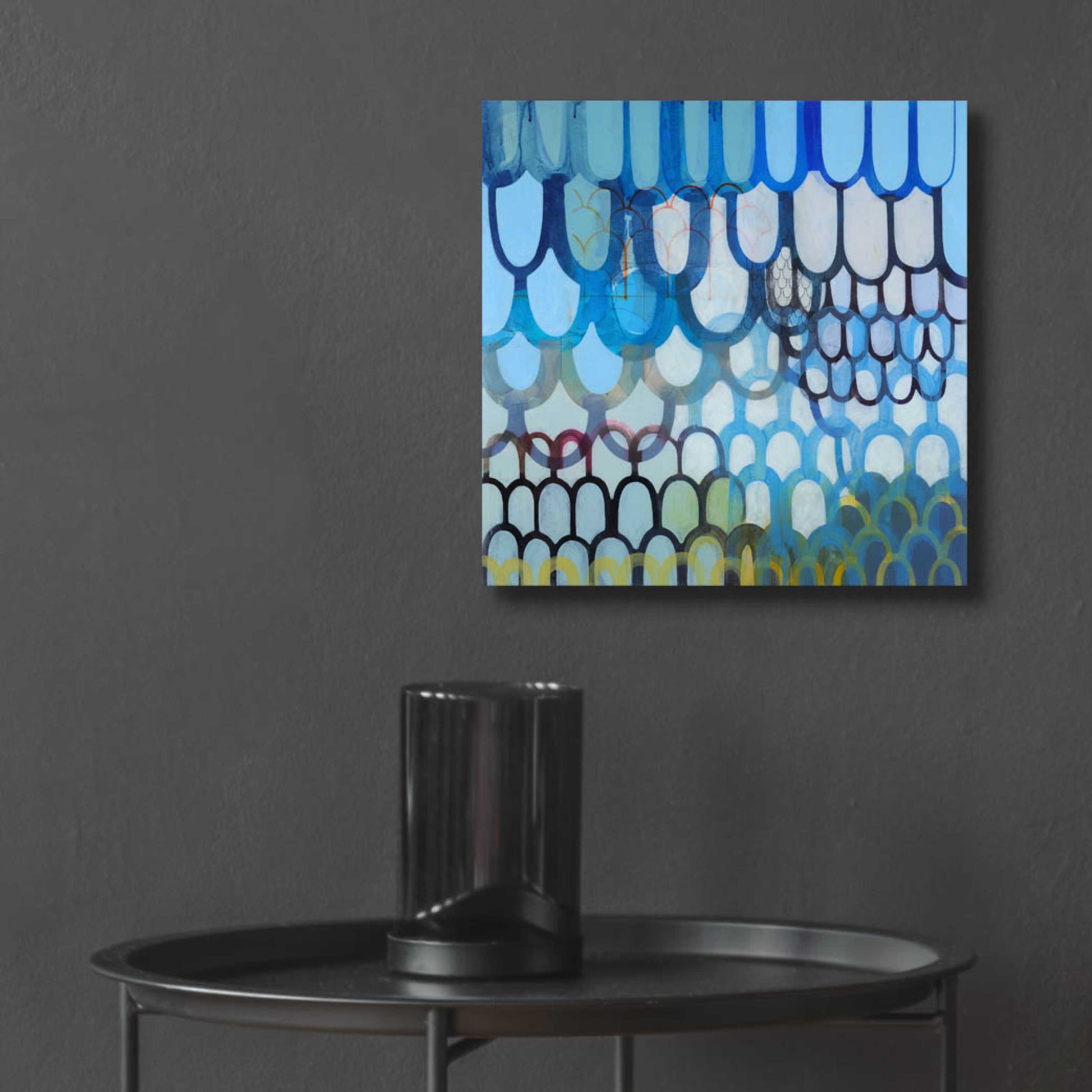 Epic Art 'Undulations' by Naomi Taitz Duffy, Acrylic Glass Wall Art,12x12