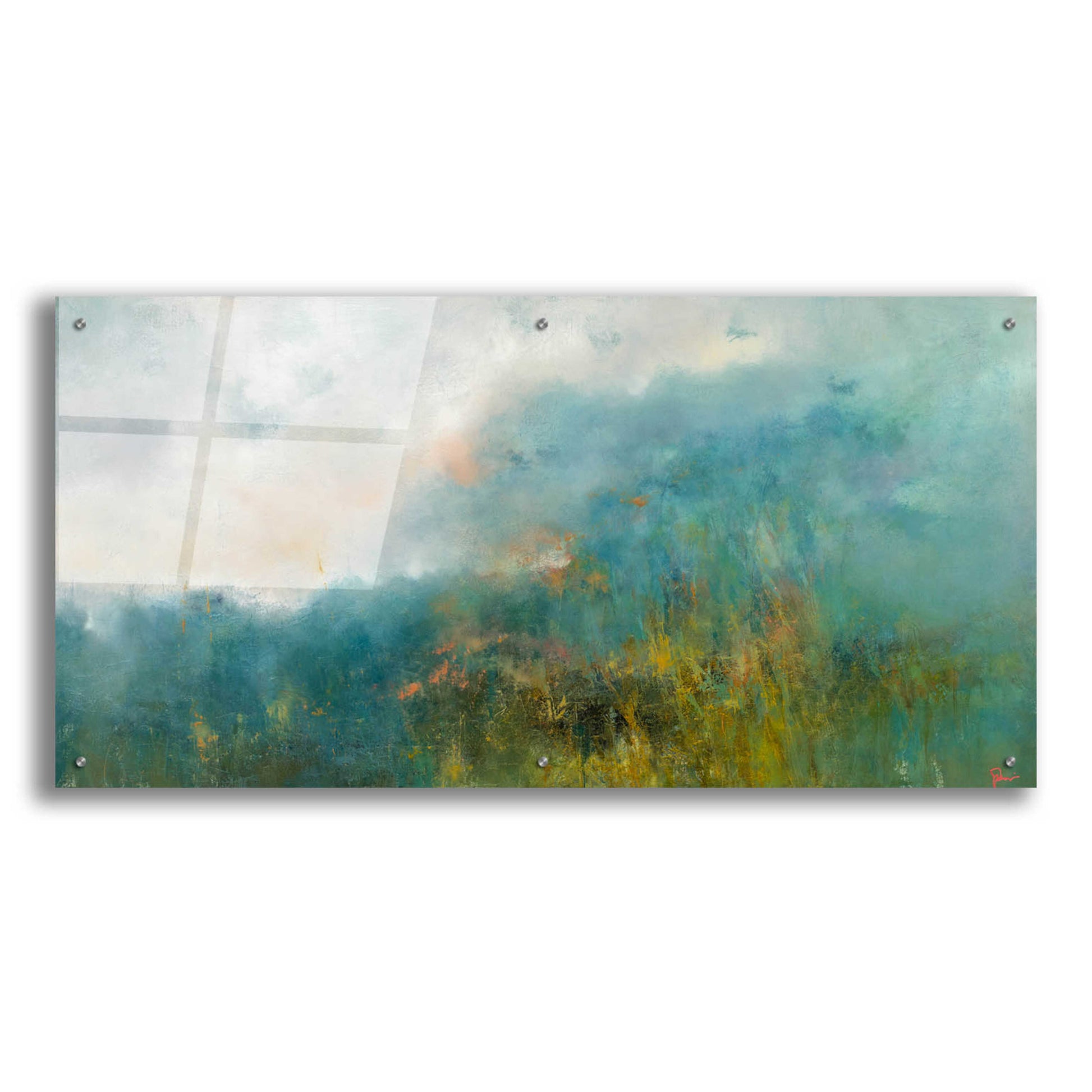 Epic Art 'Incoming' by Patrick Dennis, Acrylic Glass Wall Art,48x24