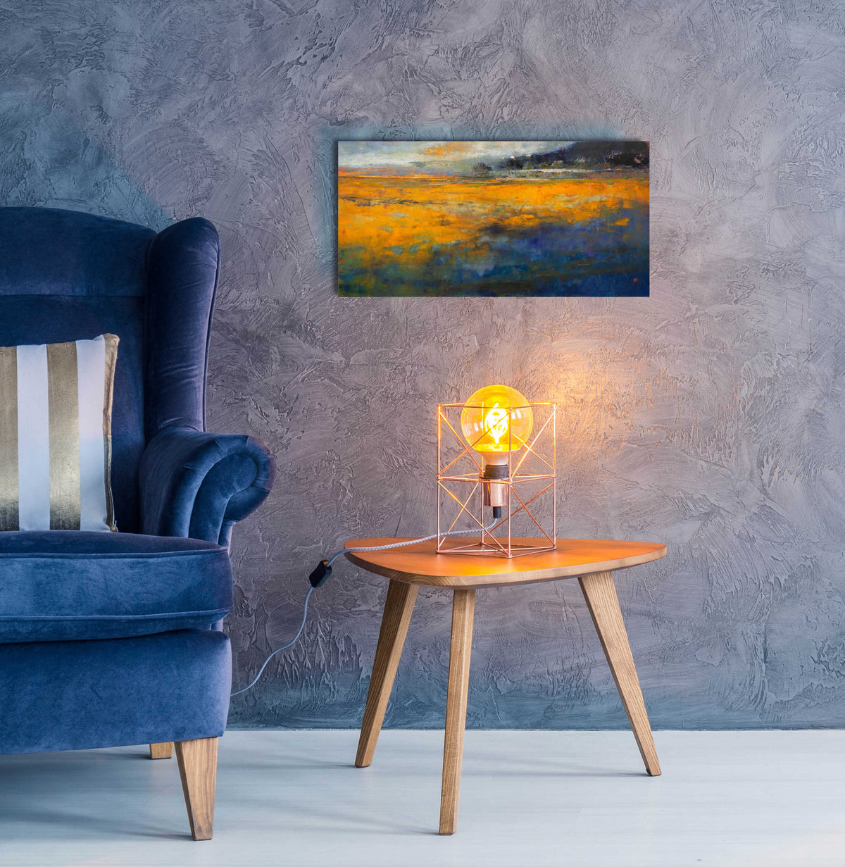 Epic Art 'Marshes' by Patrick Dennis, Acrylic Glass Wall Art,24x12