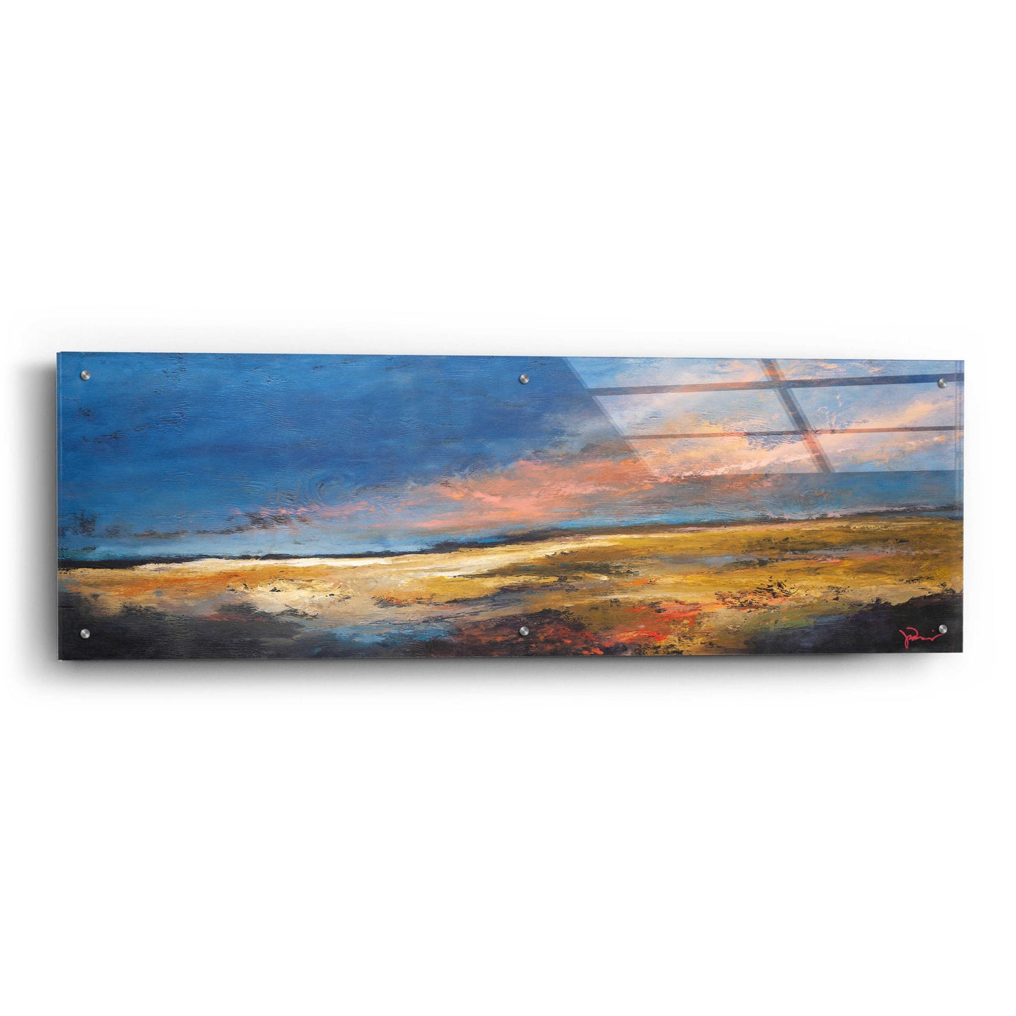 Epic Art 'Ranch Romance' by Patrick Dennis, Acrylic Glass Wall Art,48x16