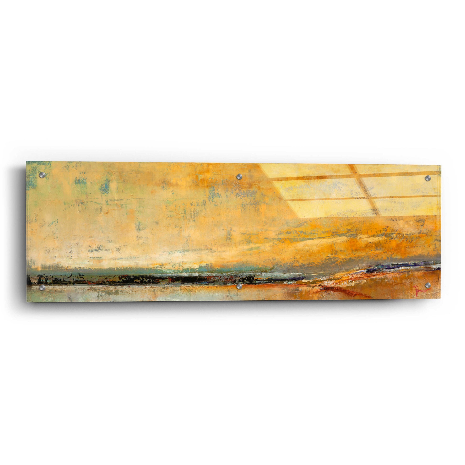 Epic Art 'Winter Sky' by Patrick Dennis, Acrylic Glass Wall Art,36x12