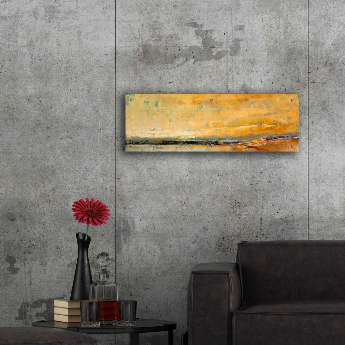 Epic Art 'Winter Sky' by Patrick Dennis, Acrylic Glass Wall Art,36x12