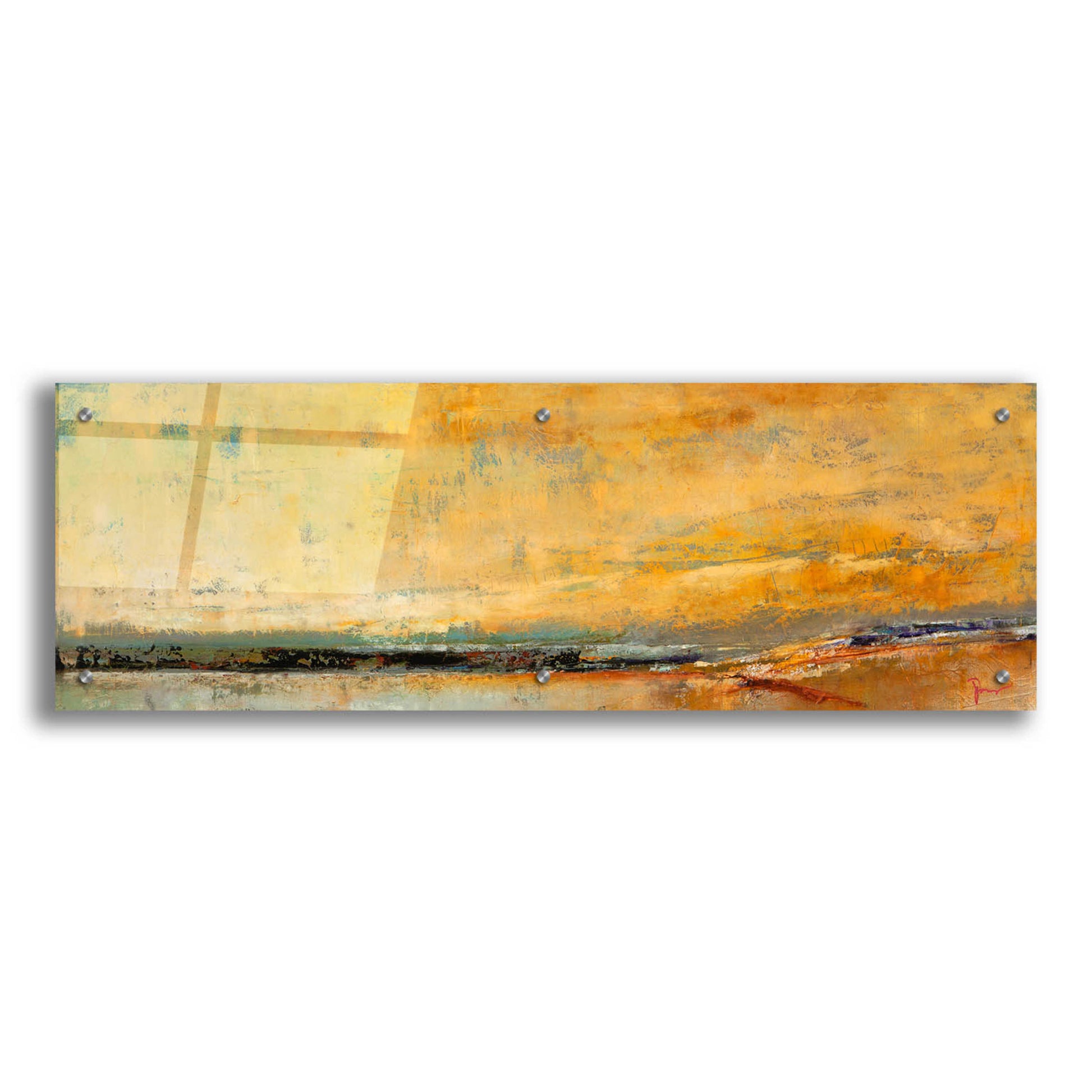 Epic Art 'Winter Sky' by Patrick Dennis, Acrylic Glass Wall Art,36x12