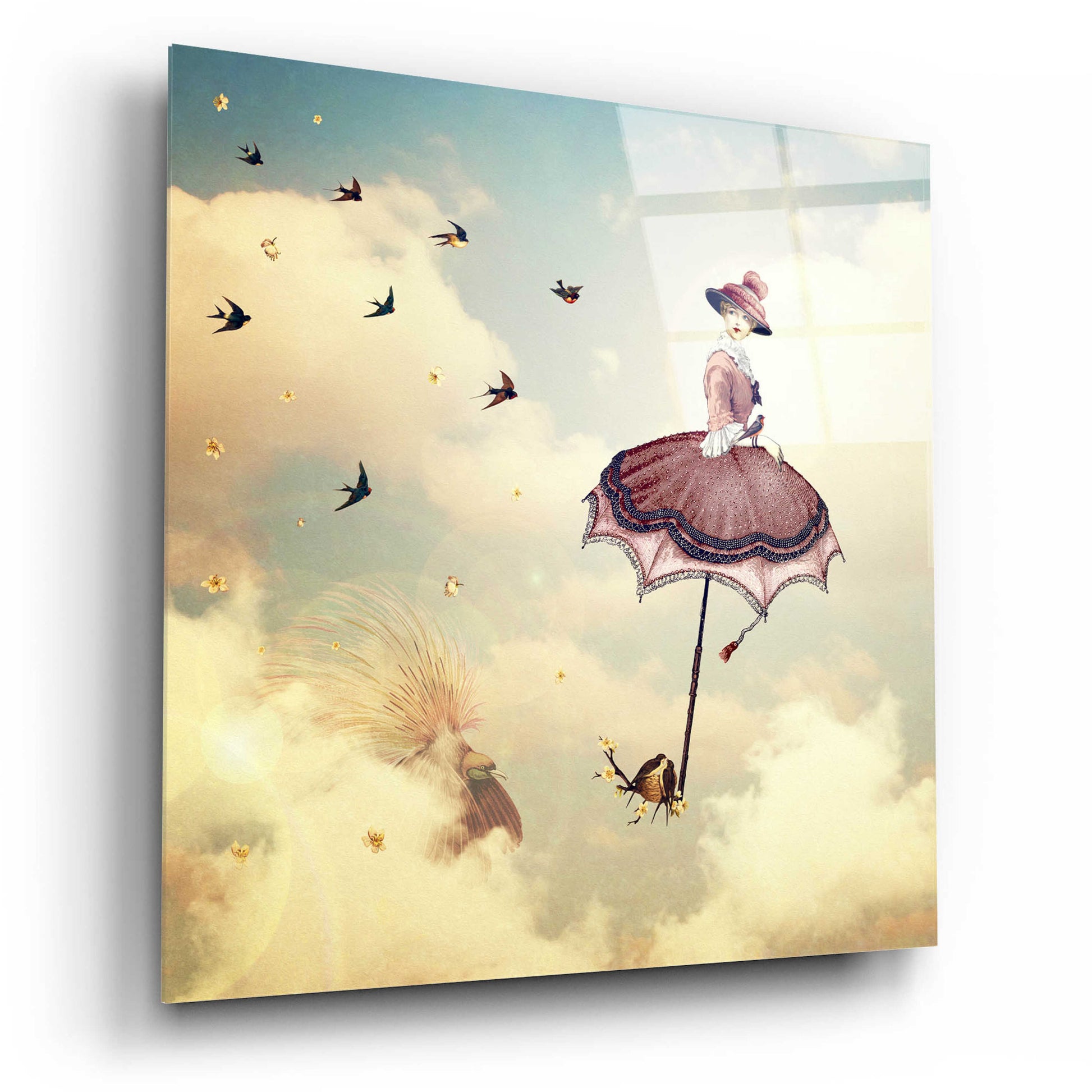 Epic Art 'Another Kind of Mary Poppins' by Paula Belle Flores, Acrylic Glass Wall Art,12x12