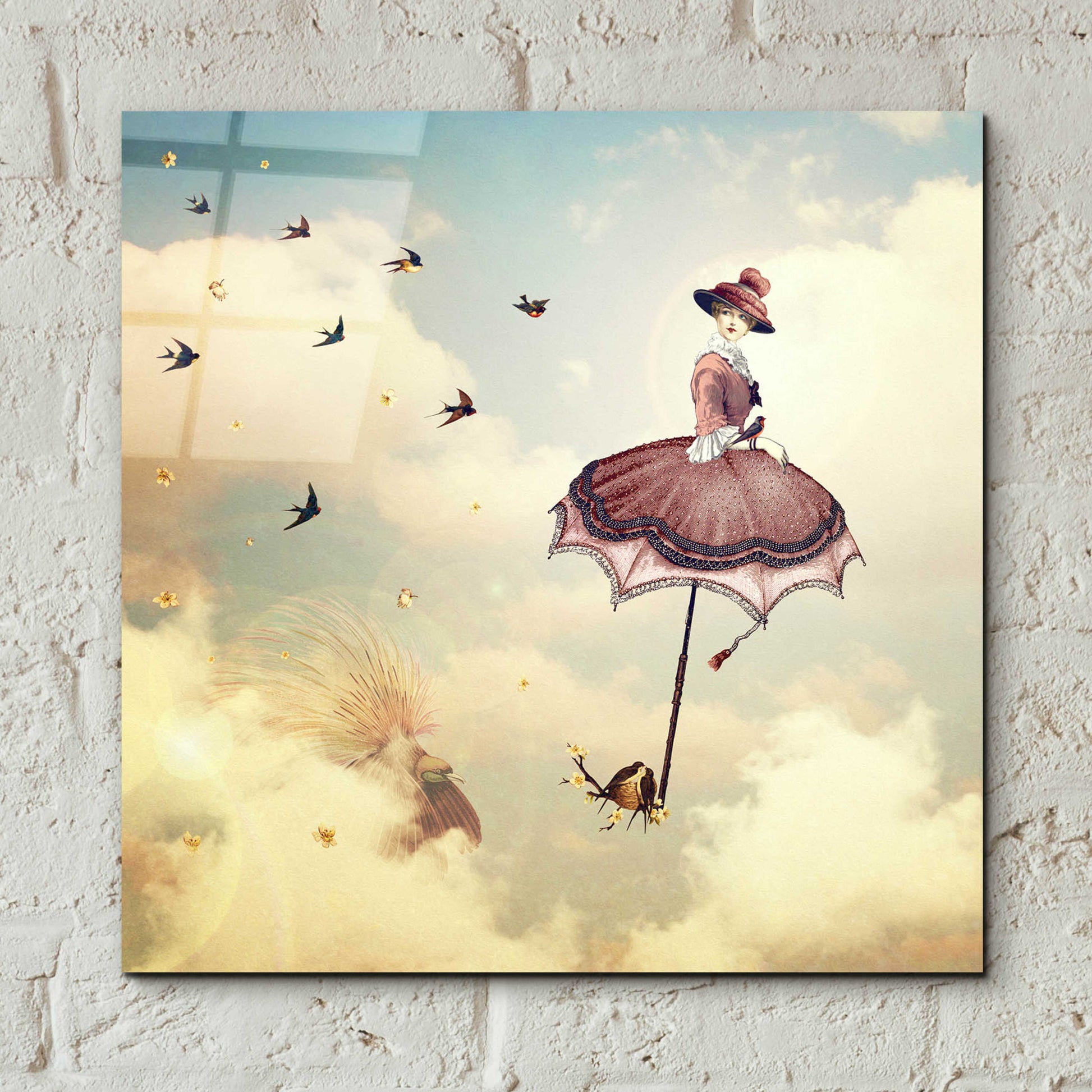 Epic Art 'Another Kind of Mary Poppins' by Paula Belle Flores, Acrylic Glass Wall Art,12x12