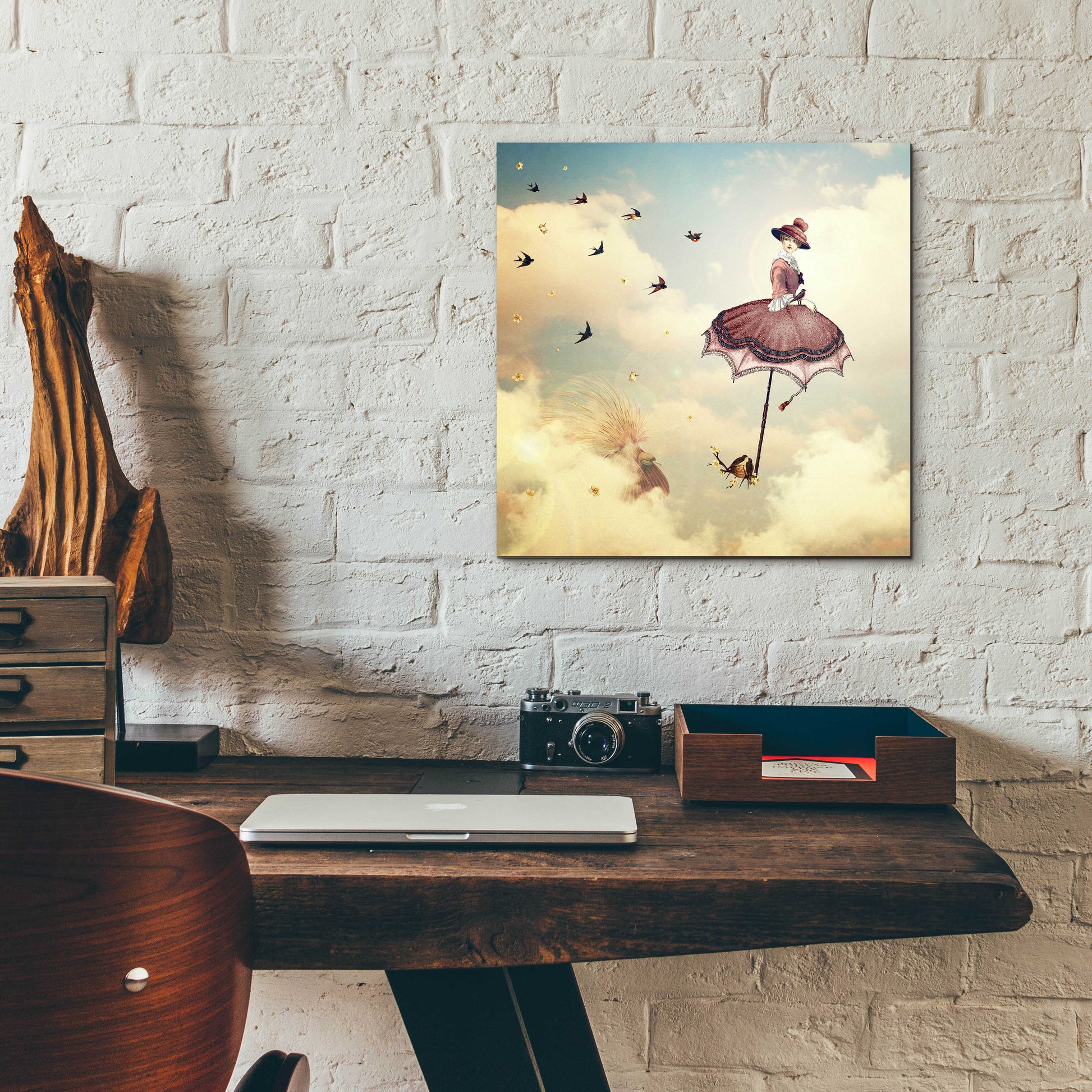 Epic Art 'Another Kind of Mary Poppins' by Paula Belle Flores, Acrylic Glass Wall Art,12x12