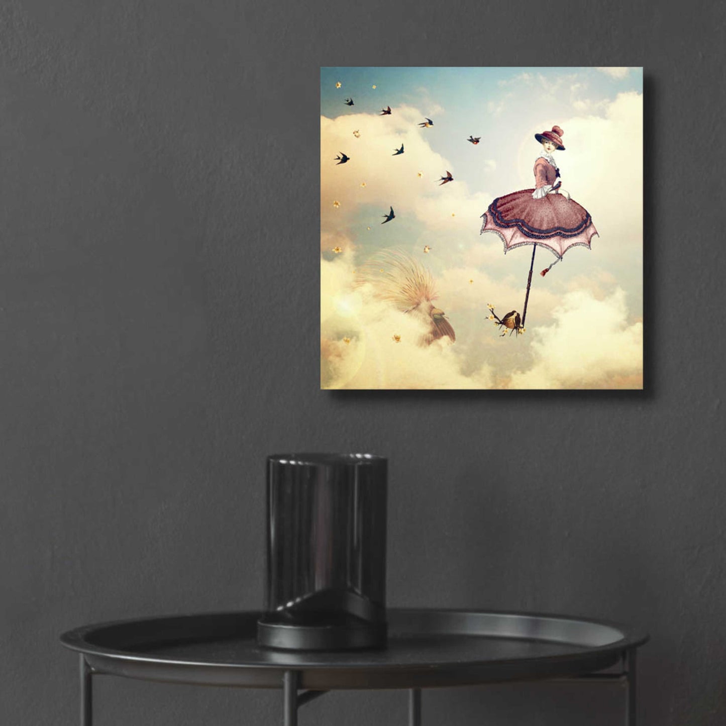 Epic Art 'Another Kind of Mary Poppins' by Paula Belle Flores, Acrylic Glass Wall Art,12x12