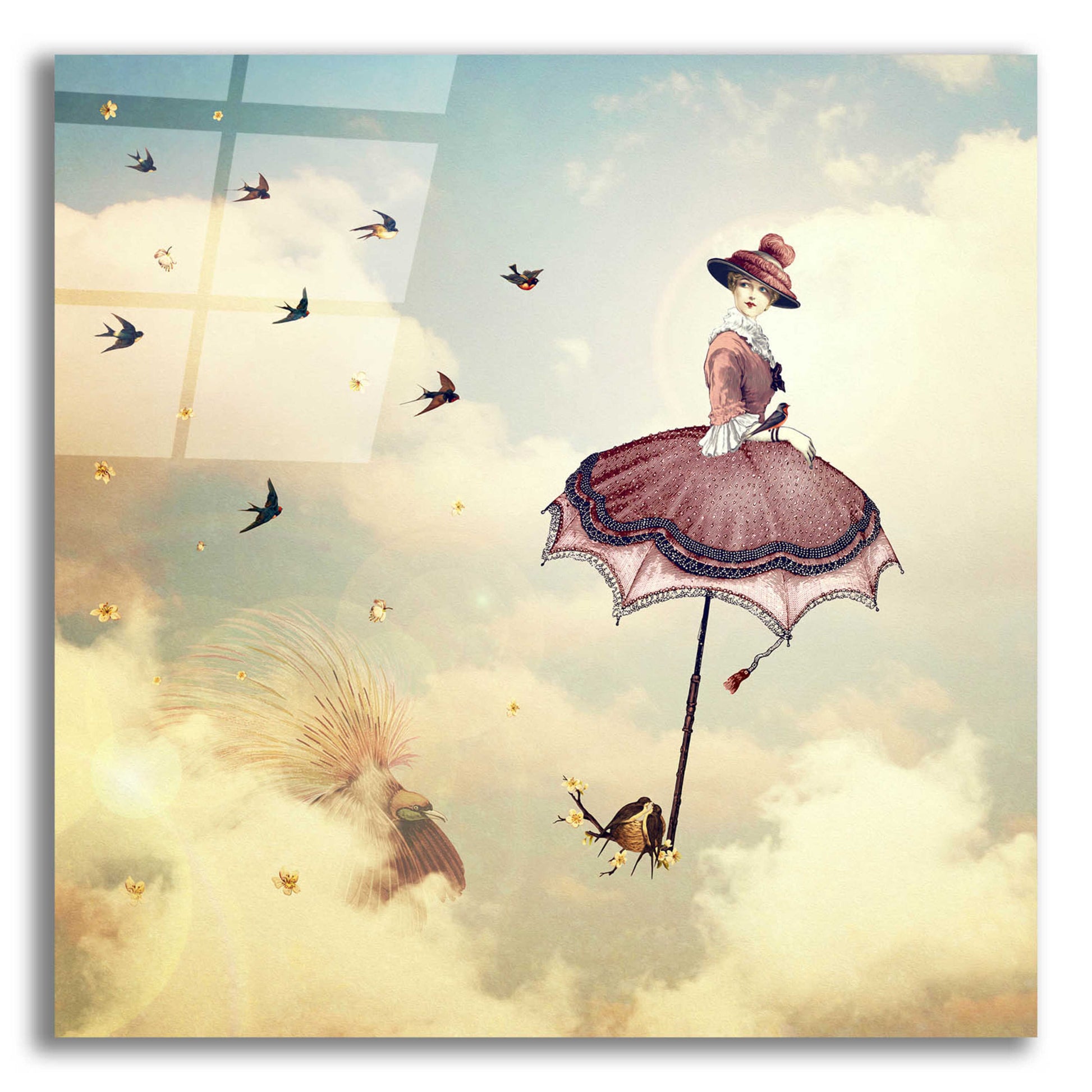 Epic Art 'Another Kind of Mary Poppins' by Paula Belle Flores, Acrylic Glass Wall Art,12x12