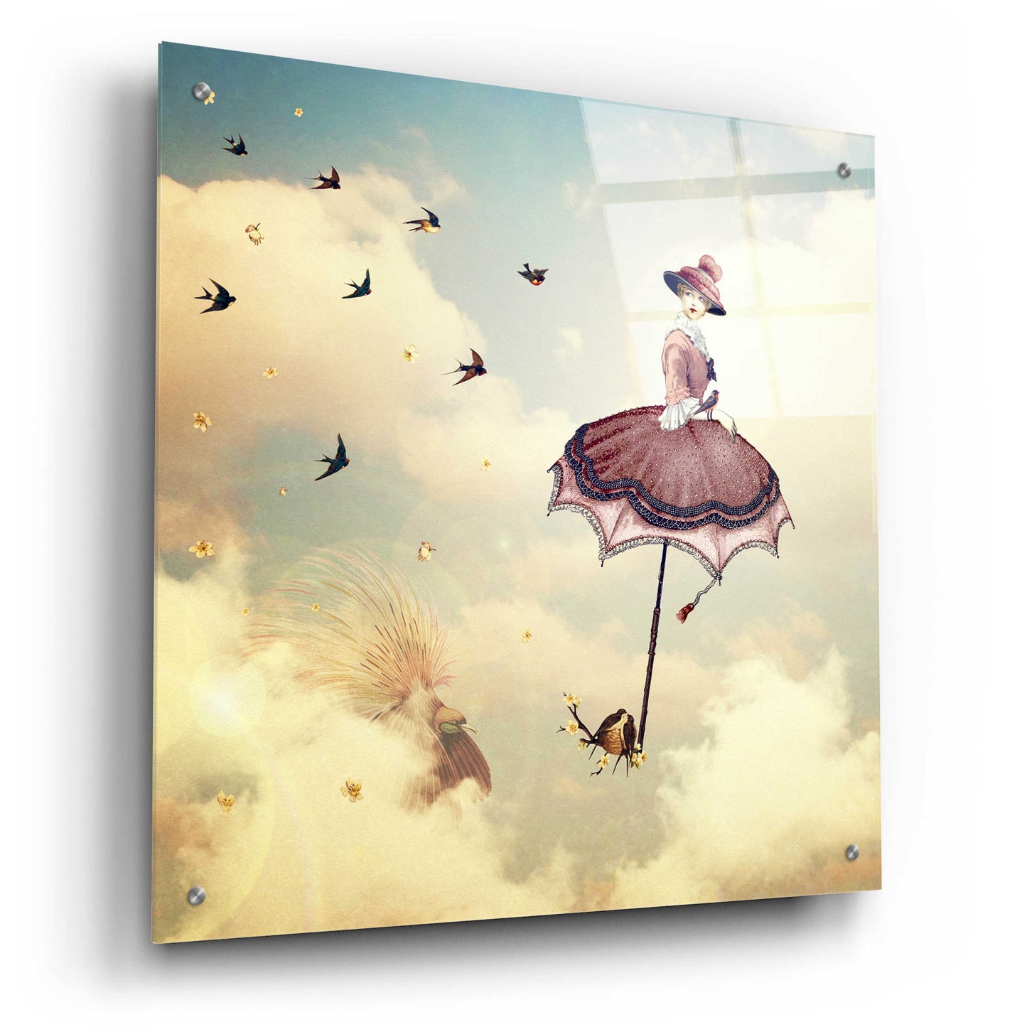 Epic Art 'Another Kind of Mary Poppins' by Paula Belle Flores, Acrylic Glass Wall Art,24x24