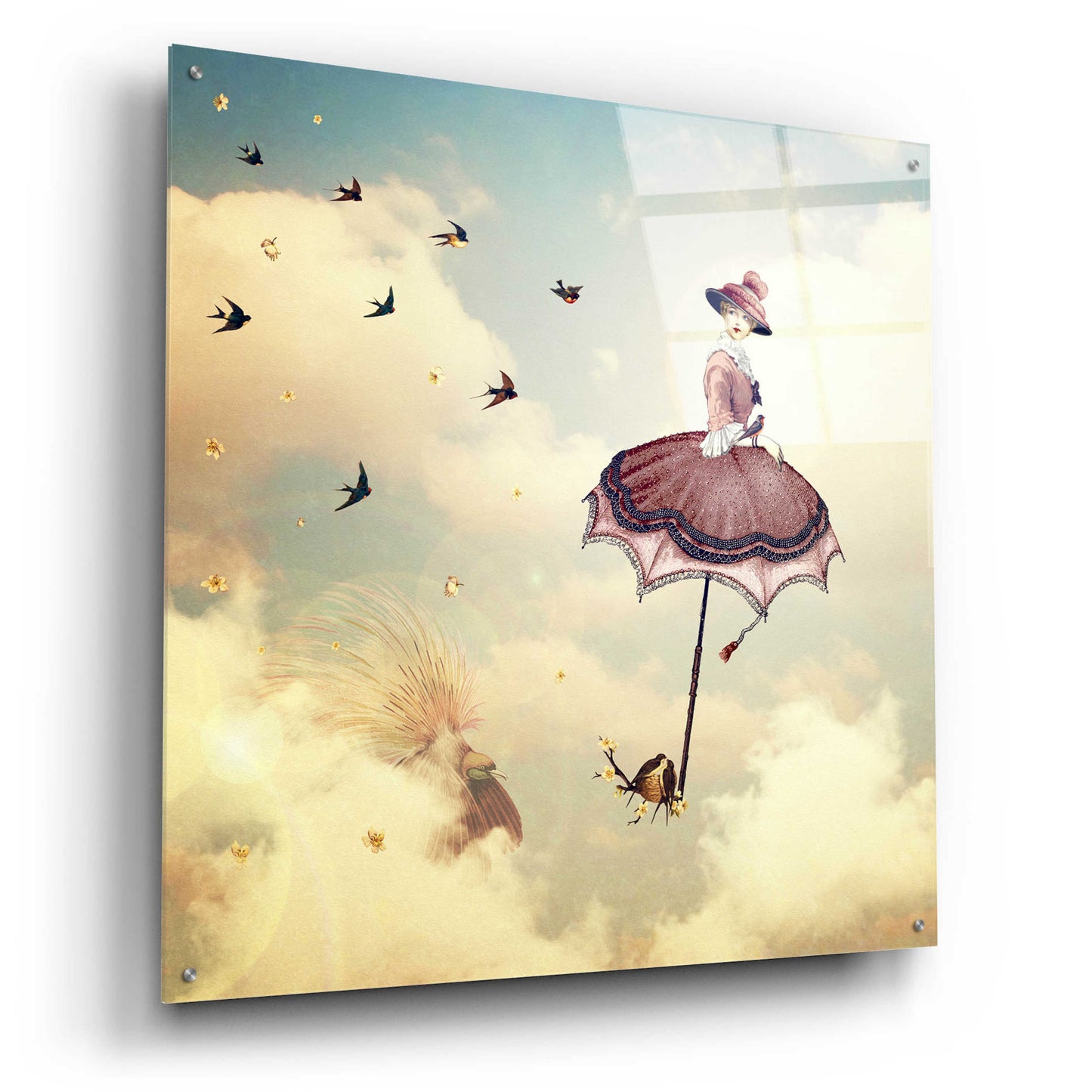 Epic Art 'Another Kind of Mary Poppins' by Paula Belle Flores, Acrylic Glass Wall Art,36x36