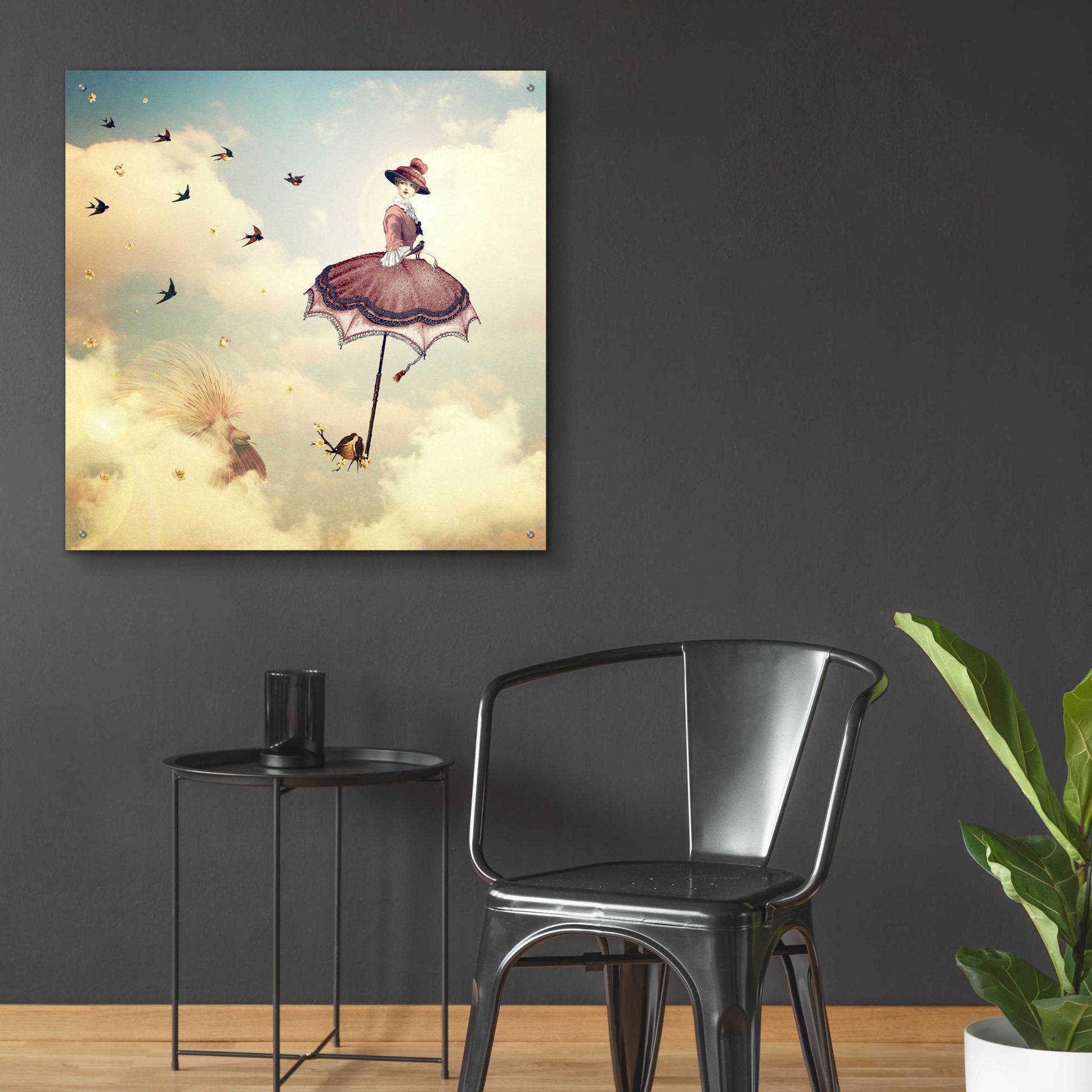 Epic Art 'Another Kind of Mary Poppins' by Paula Belle Flores, Acrylic Glass Wall Art,36x36