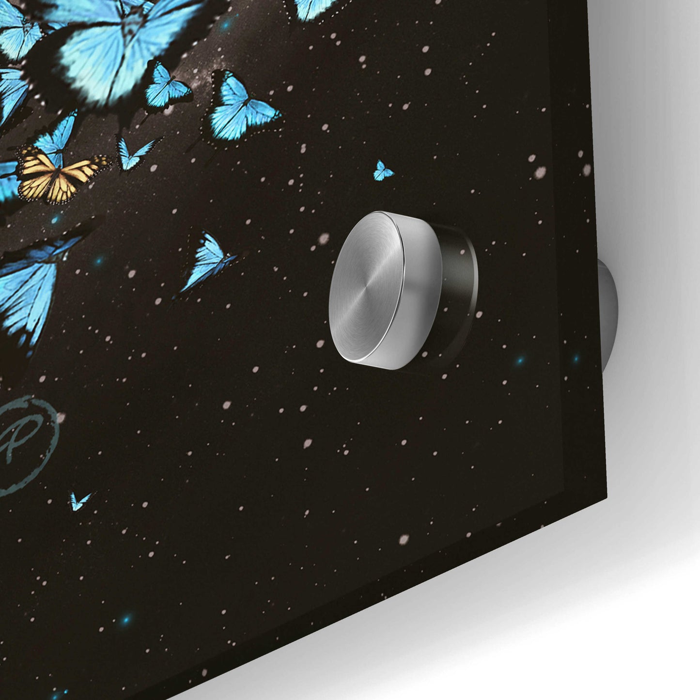 Epic Art 'Butterfly Galaxy' by Paula Belle Flores, Acrylic Glass Wall Art,24x24