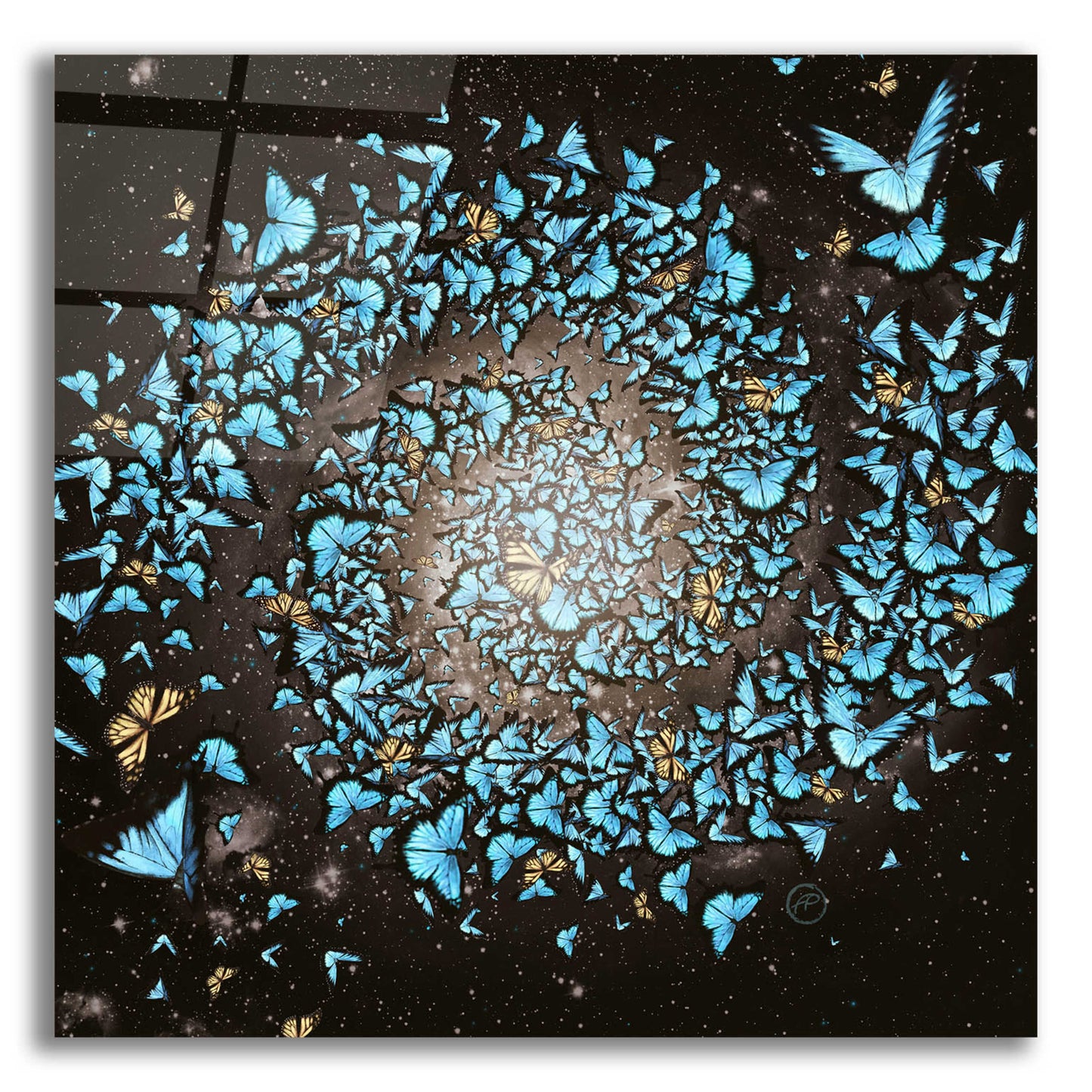 Epic Art 'Butterfly Galaxy' by Paula Belle Flores, Acrylic Glass Wall Art